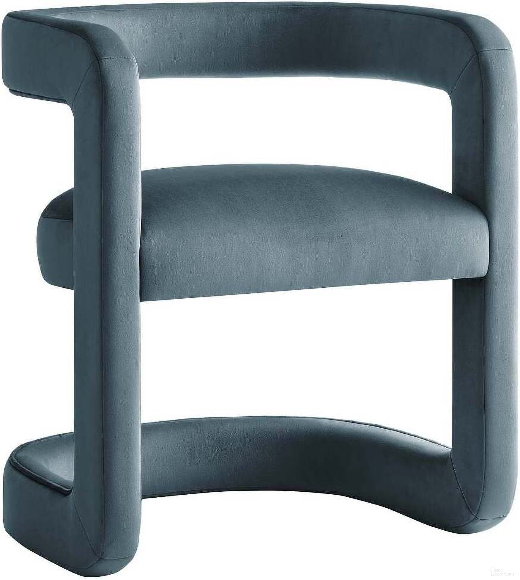 The appearance of Winslow Performance Velvet Barrel Accent Chair In Blue designed by Modway in the modern / contemporary interior design. This blue piece of furniture  was selected by 1StopBedrooms from Winslow Collection to add a touch of cosiness and style into your home. Sku: EEI-6778-CAB. Material: Velvet.