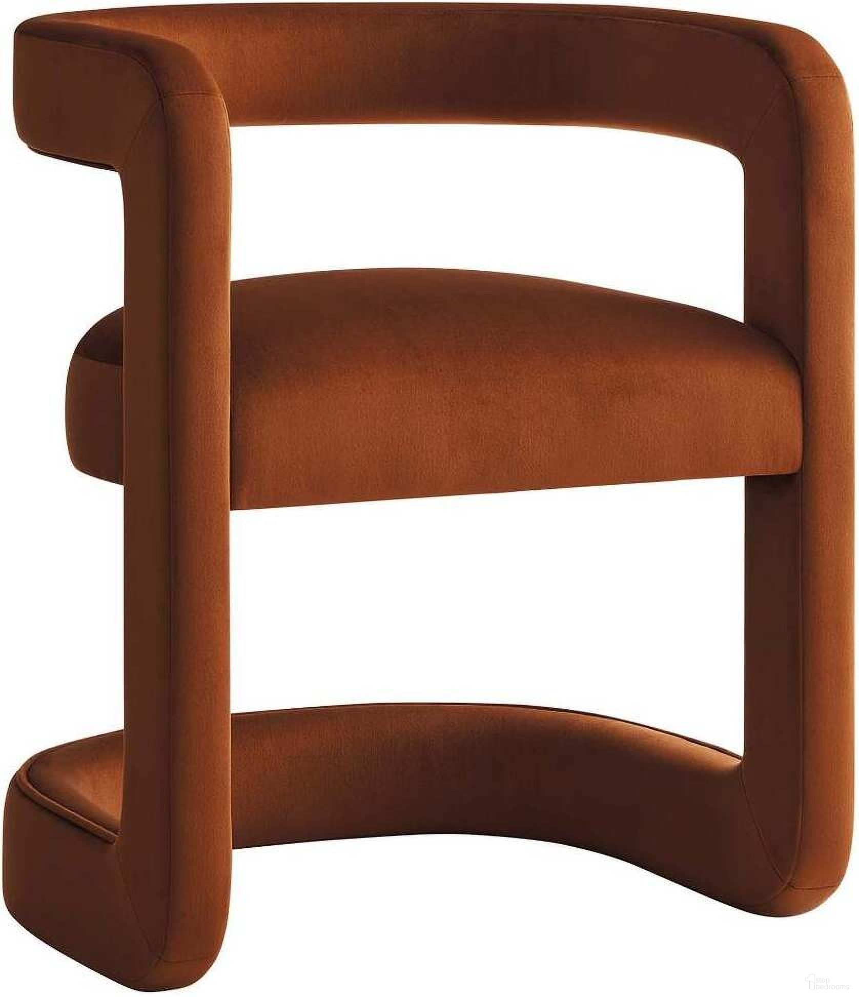 The appearance of Winslow Performance Velvet Barrel Accent Chair In Rust designed by Modway in the modern / contemporary interior design. This rust piece of furniture was selected by 1StopBedrooms from Winslow Collection to add a touch of cosiness and style into your home. Sku: EEI-6778-RUS. Material: Velvet.