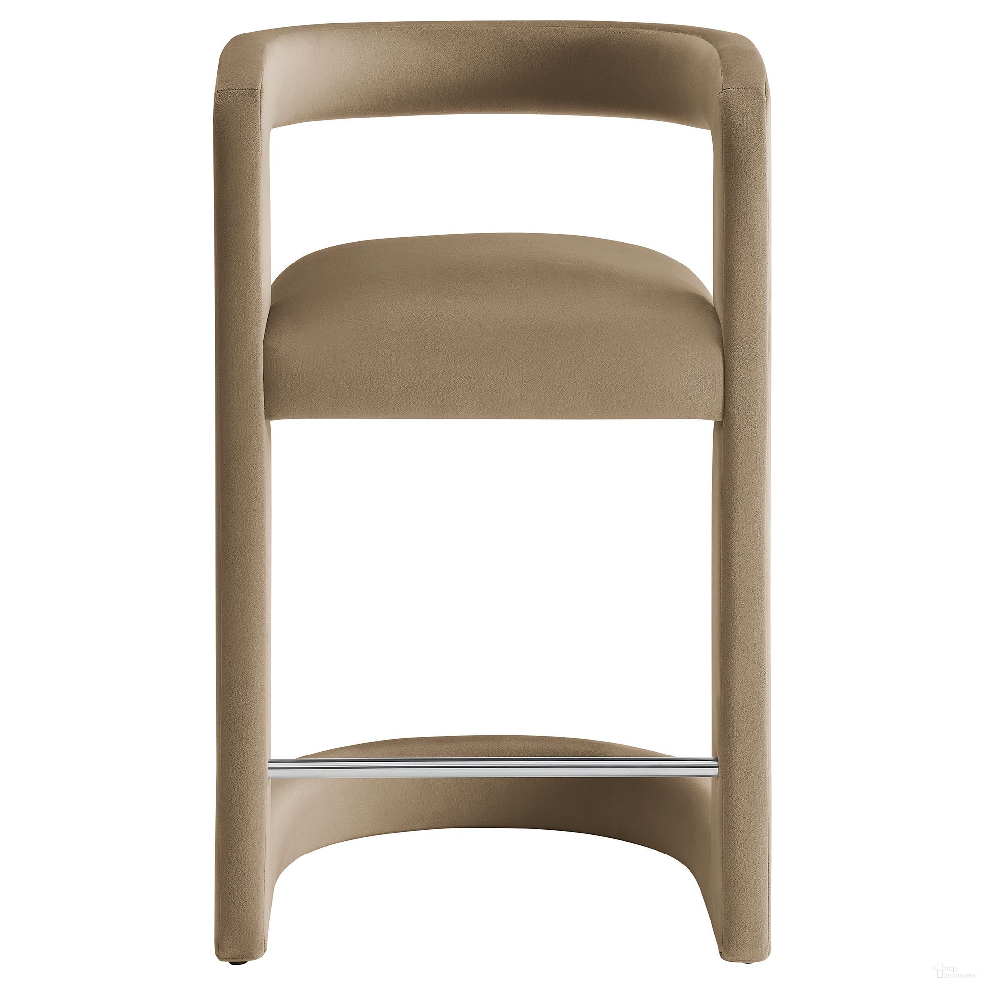 The appearance of Winslow Performance Velvet Counter Stool In Taupe designed by Modway in the modern / contemporary interior design. This taupe piece of furniture was selected by 1StopBedrooms from Winslow Collection to add a touch of cosiness and style into your home. Sku: EEI-7107-TAU. Material: Velvet.