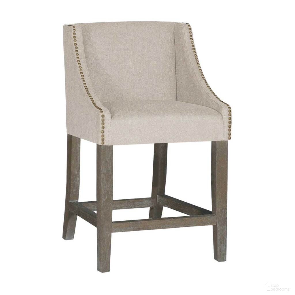 The appearance of Winston 24.5 Inch Counter Height Stool In Burnished Oak and Antique Brass designed by Gabby in the transitional interior design. This burnished oak/antique brass piece of furniture was selected by 1StopBedrooms from Winston Collection to add a touch of cosiness and style into your home. Sku: SCH-579-S300-F03. Material: Oak.