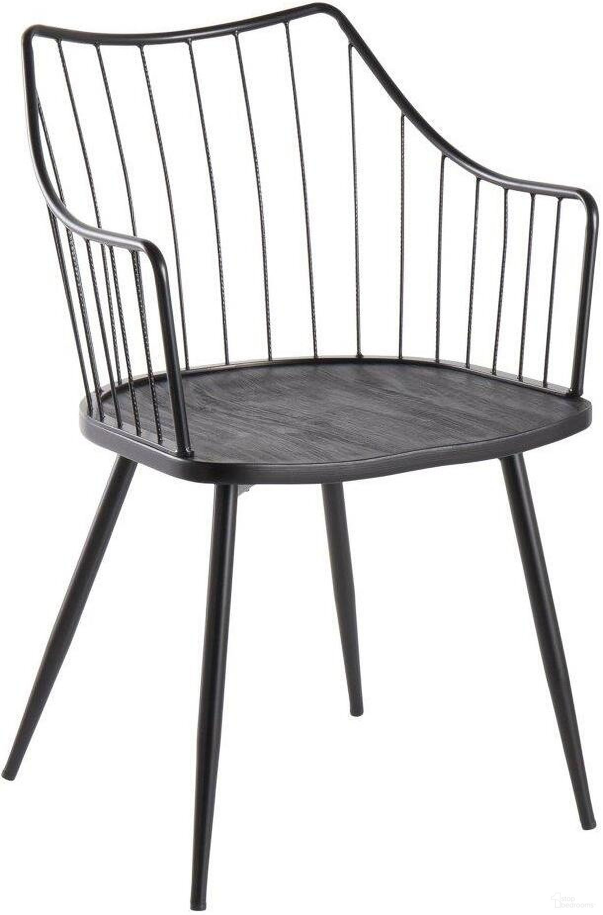 The appearance of Winston Farmhouse Chair In Black Metal And Black Wood designed by Lumisource in the country / farmhouse interior design. This black piece of furniture was selected by 1StopBedrooms from Winston Collection to add a touch of cosiness and style into your home. Sku: CH-WINSTON BKBK. Material: Wood. Chair Type: Arm Chair.