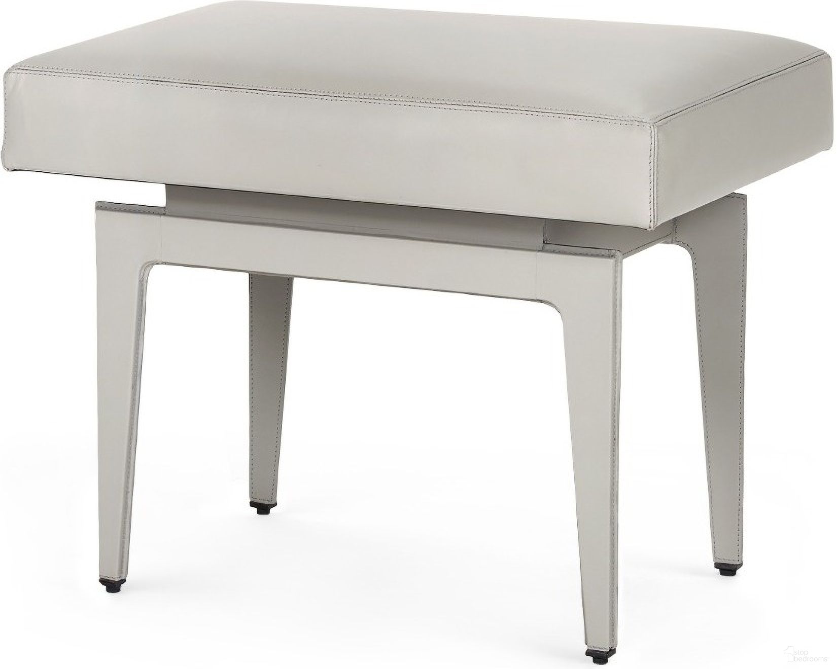 The appearance of Winston Stool In Gray Leather designed by Villa & House in the transitional interior design. This gray piece of furniture was selected by 1StopBedrooms from Winston Collection to add a touch of cosiness and style into your home. Sku: WIN-500-406. Material: Leather.
