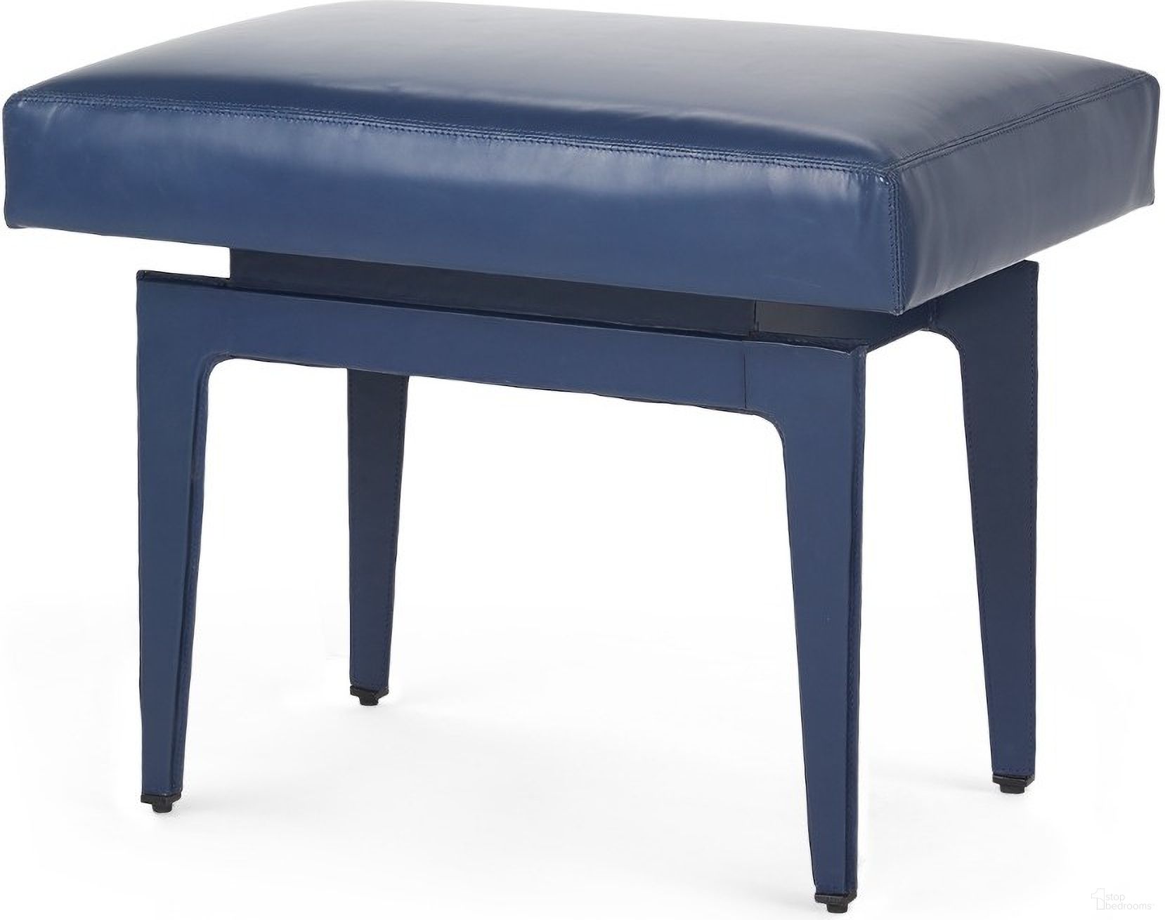 The appearance of Winston Stool In Navy Blue Leather designed by Villa & House in the transitional interior design. This navy blue piece of furniture was selected by 1StopBedrooms from Winston Collection to add a touch of cosiness and style into your home. Sku: WIN-500-408. Material: Leather.