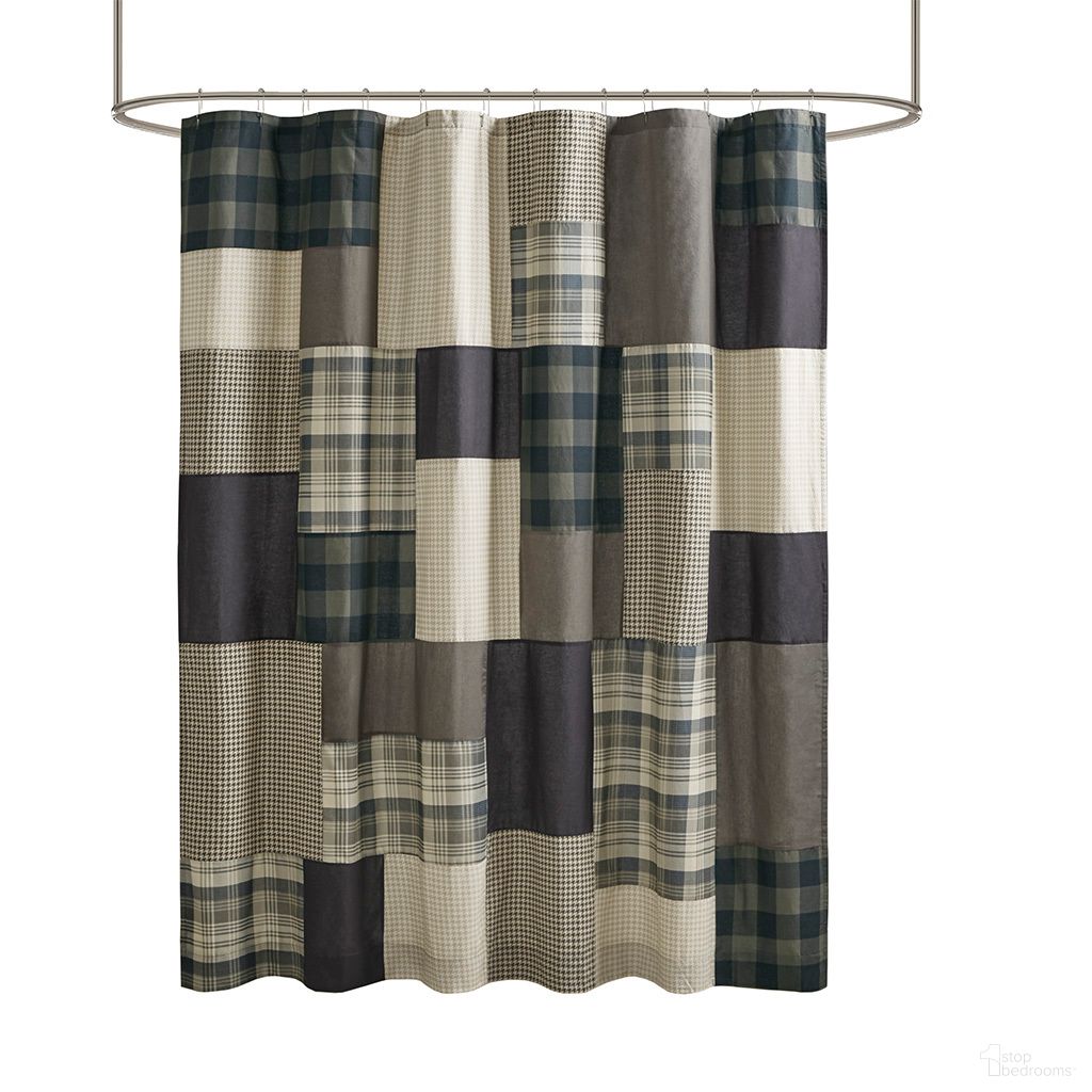 The appearance of Winter Hills Cotton Shower Curtain In Tan designed by Olliix in the cabin / lodge interior design. This tan piece of furniture was selected by 1StopBedrooms from Winter Hills Collection to add a touch of cosiness and style into your home. Sku: WR70-1815. Material: Cotton.