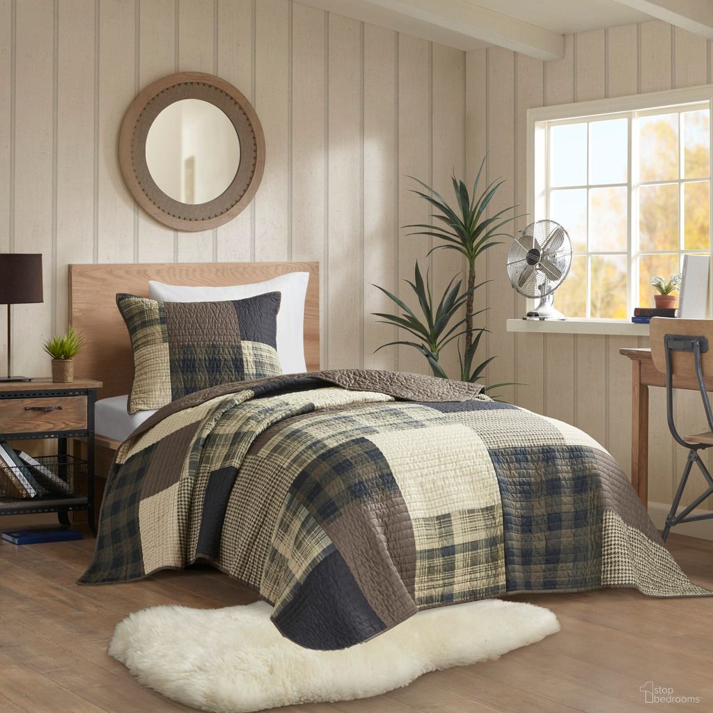 The appearance of Winter Hills Oversized Cotton 2 Piece Quilt Set In Tan designed by Olliix in the cabin / lodge interior design. This tan piece of furniture  was selected by 1StopBedrooms from Winter Hills Collection to add a touch of cosiness and style into your home. Sku: WR13-3918. Bed Size: Twin. Material: Cotton.