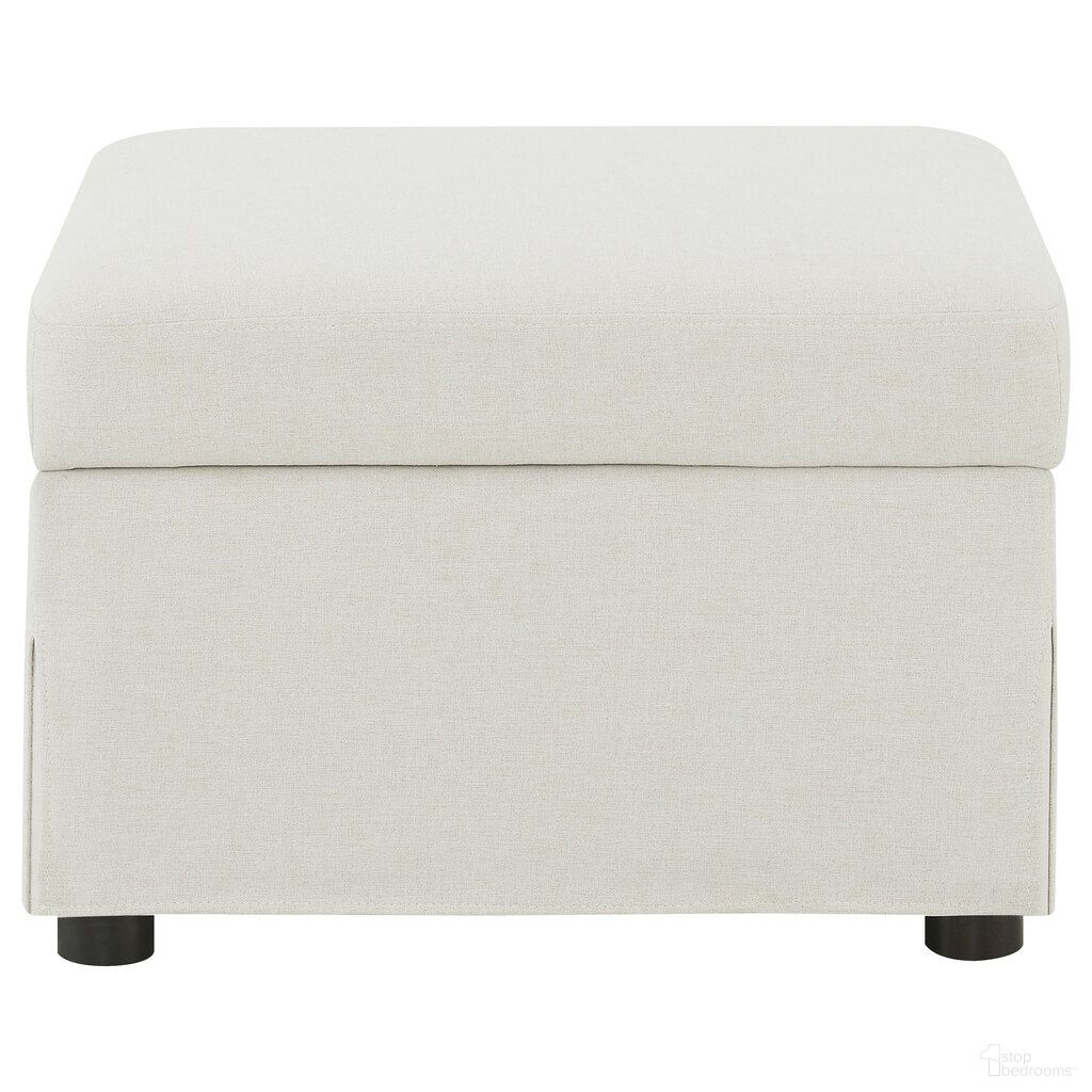 The appearance of Winter Upholstered Hydraulic Lift Top Storage Ottoman In Beige designed by Coaster in the transitional interior design. This beige piece of furniture was selected by 1StopBedrooms from Winter Collection to add a touch of cosiness and style into your home. Sku: 904134. Material: Polyester.