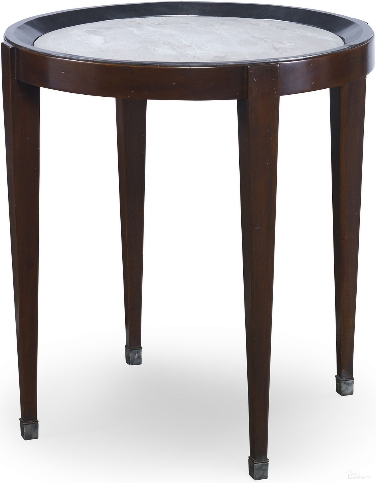 The appearance of Winthrop Occasional Table In Dark Walnut and Tan designed by Maitland-Smith in the modern / contemporary interior design. This dark walnut/tan piece of furniture  was selected by 1StopBedrooms from Maitland Smith Collection to add a touch of cosiness and style into your home. Sku: 8341-36. Material: Wood.