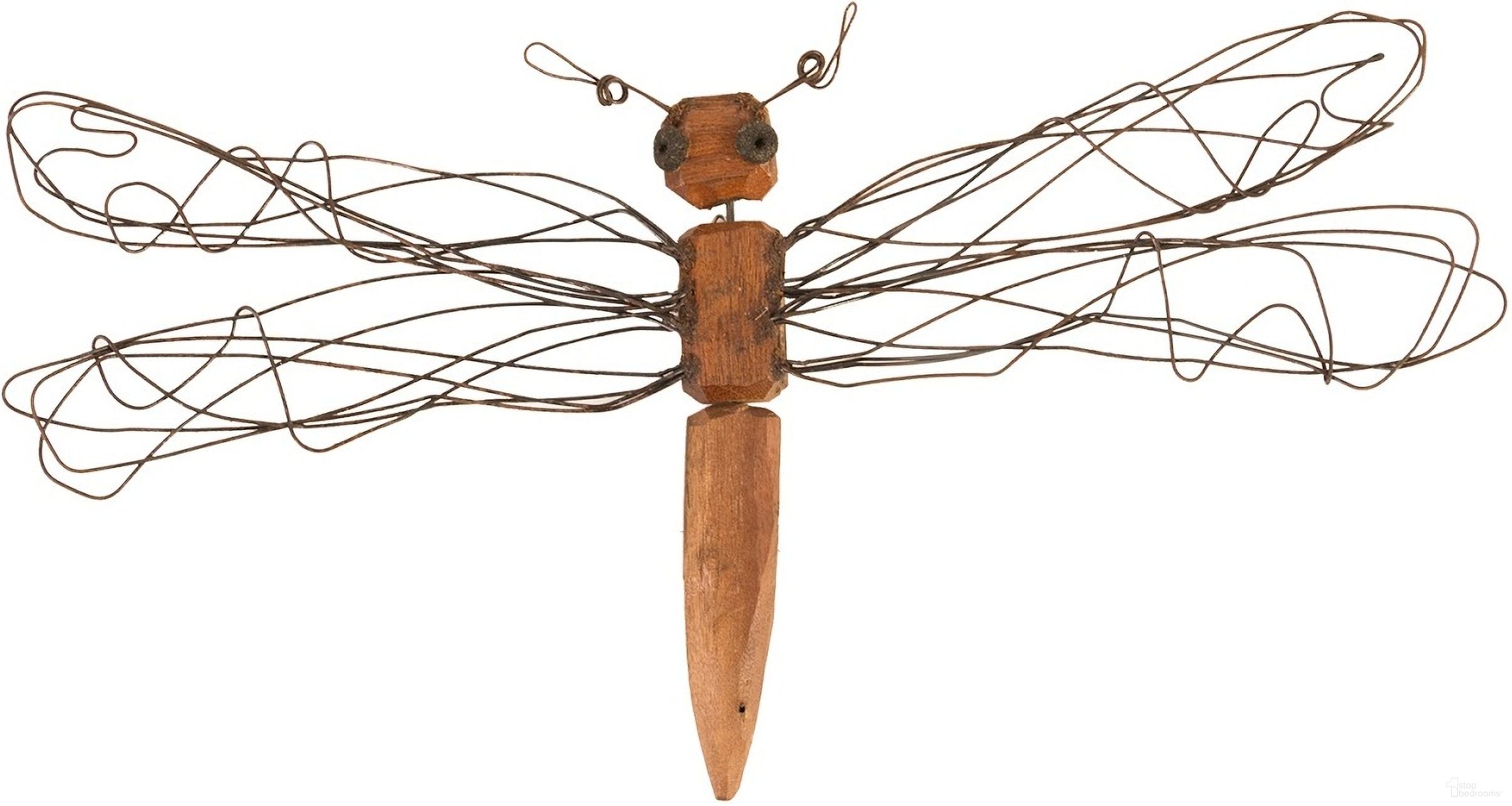 Wire Wing Dragonfly In Brown TH76842