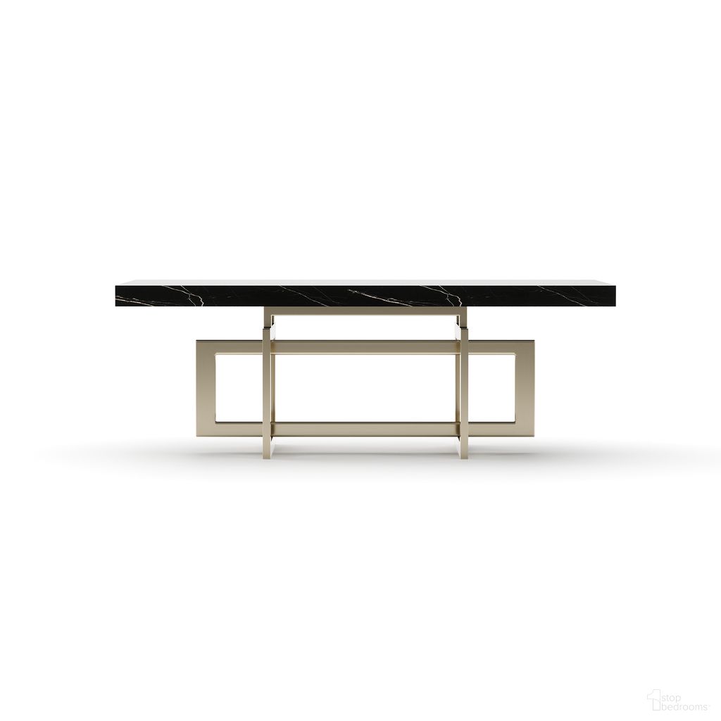 The appearance of Wish You Were Here 48 Inch Dark Rectangular Cocktail Table In Black designed by Caracole in the modern / contemporary interior design. This black piece of furniture  was selected by 1StopBedrooms from Wish You Were Here Collection to add a touch of cosiness and style into your home. Sku: CLA-425V-4021. Material: Marble.