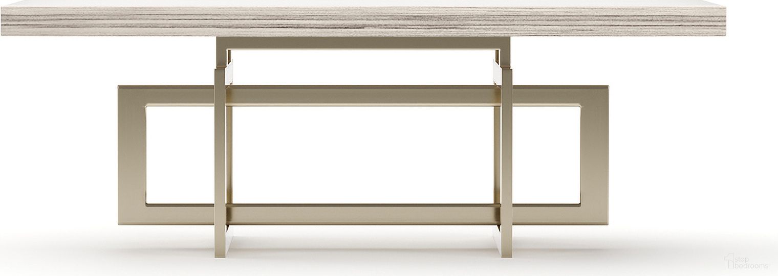 The appearance of Wish You Were Here 48 Inch Light Rectangular Cocktail Table In Cream designed by Caracole in the modern / contemporary interior design. This cream piece of furniture  was selected by 1StopBedrooms from Wish You Were Here Collection to add a touch of cosiness and style into your home. Sku: CLA-425V-4023. Material: Stone.