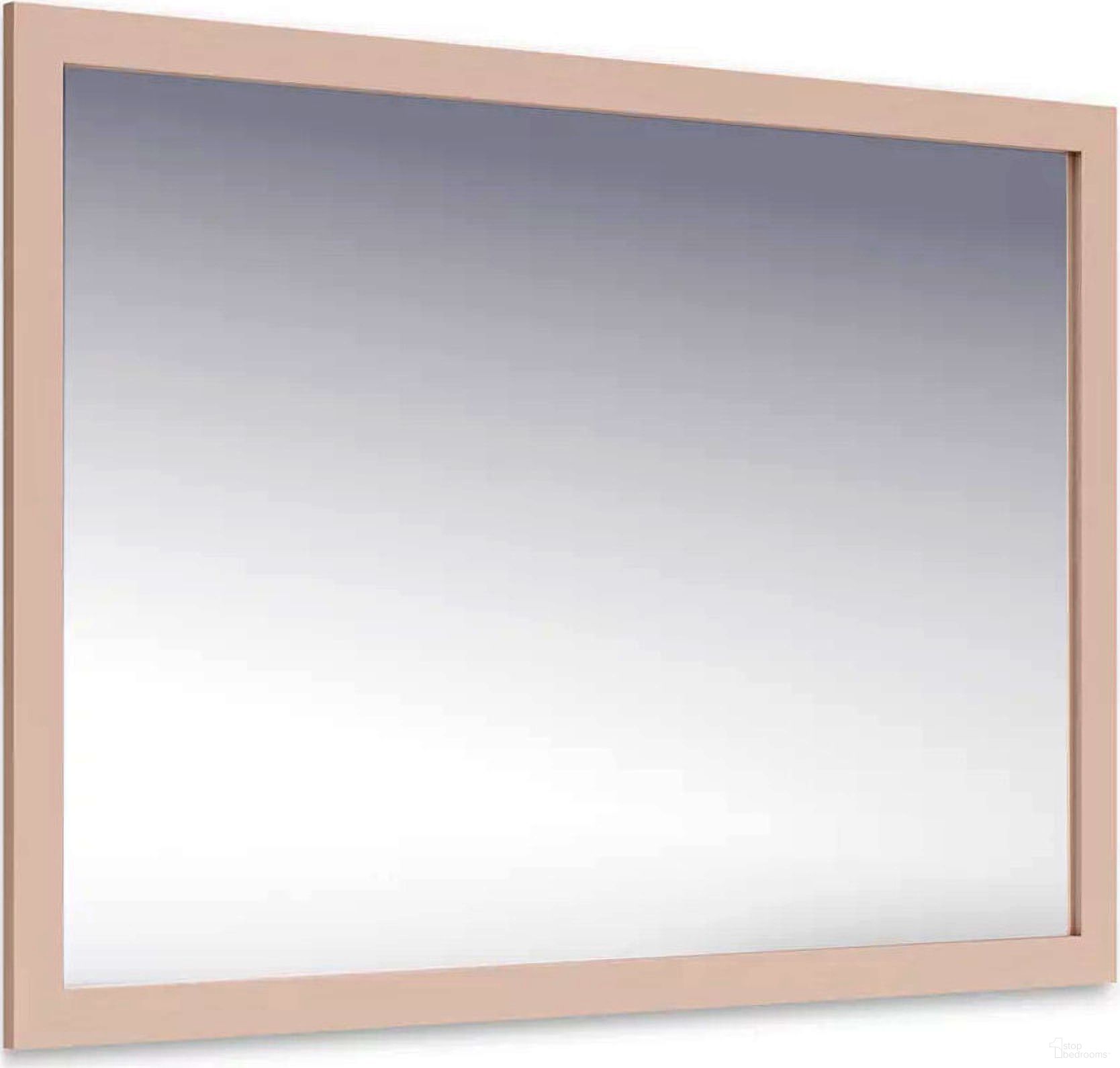 The appearance of Wistenpine Bedroom Mirror In Blush designed by Signature Design by Ashley in the transitional interior design. This blush piece of furniture  was selected by 1StopBedrooms from Wistenpine Collection to add a touch of cosiness and style into your home. Sku: B1323-36. Material: Glass.