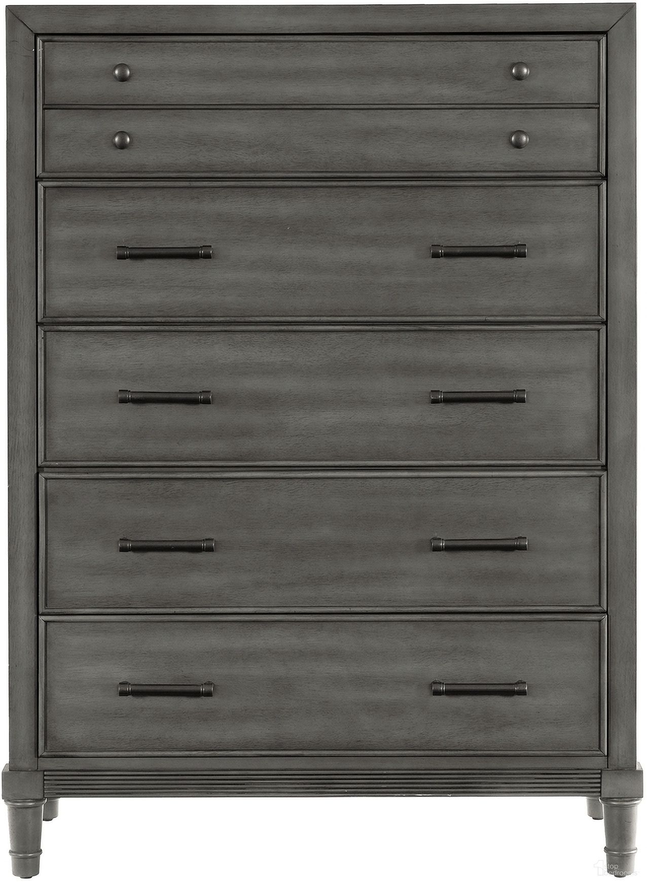 The appearance of Wittenberry Chest In Gray designed by Homelegance in the transitional interior design. This gray piece of furniture was selected by 1StopBedrooms from Wittenberry Collection to add a touch of cosiness and style into your home. Sku: 1573-9. Material: Wood.