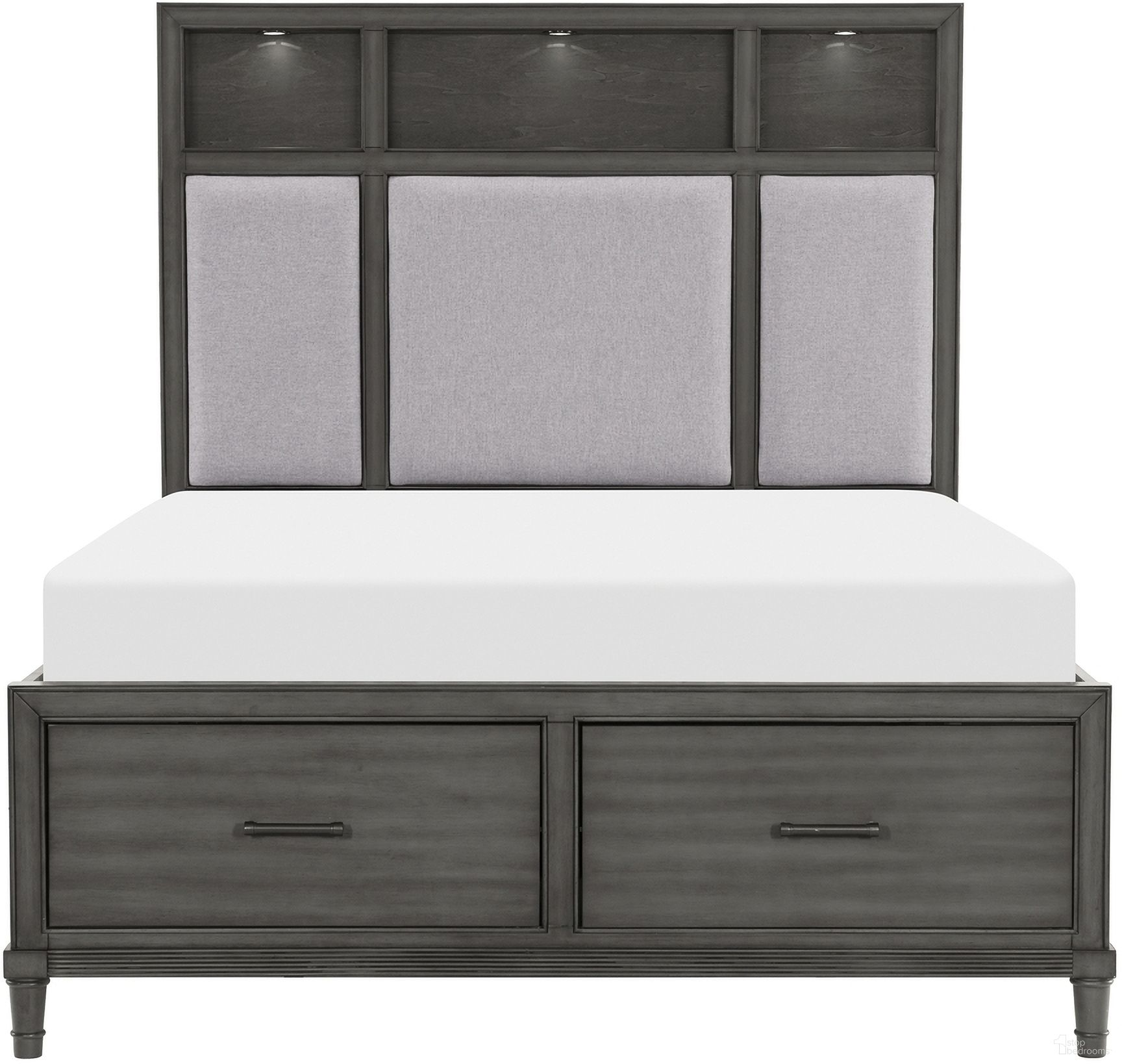 The appearance of Wittenberry Eastern King Platform Bed In Gray designed by Homelegance in the transitional interior design. This gray piece of furniture was selected by 1StopBedrooms from Wittenberry Collection to add a touch of cosiness and style into your home. Sku: 1573K-1;1573K-2;1573-3. Bed Type: Platform Bed. Bed Size: King. Material: Textured.