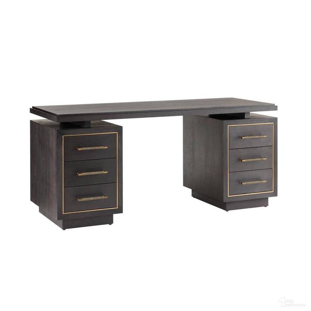 The appearance of Wixom Desk In Ebony designed by Arteriors in the modern / contemporary interior design. This ebony piece of furniture was selected by 1StopBedrooms from Wixom Collection to add a touch of cosiness and style into your home. Sku: FKI03. Material: Wood.