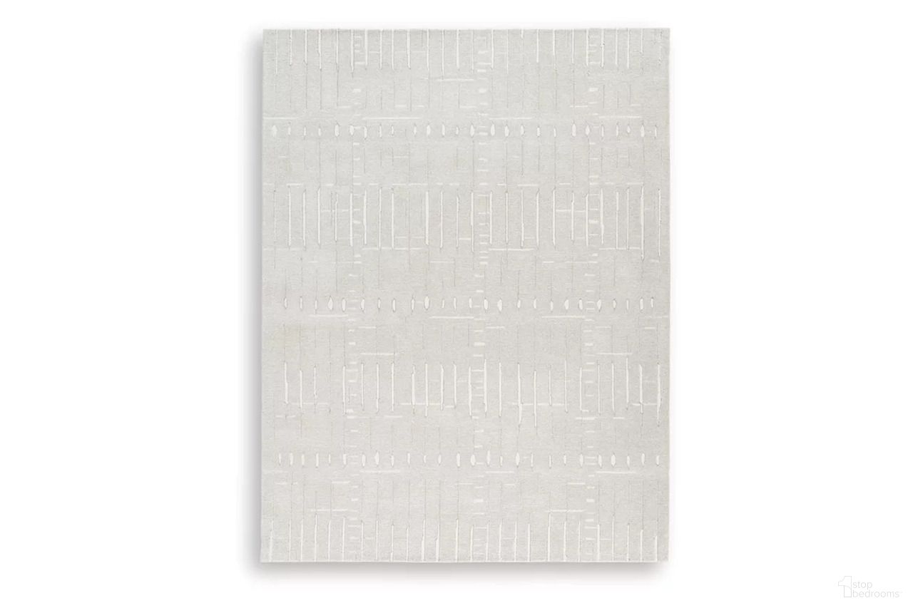 Wolbert 7'8" x 10' Area Rug In Ivory and Tan