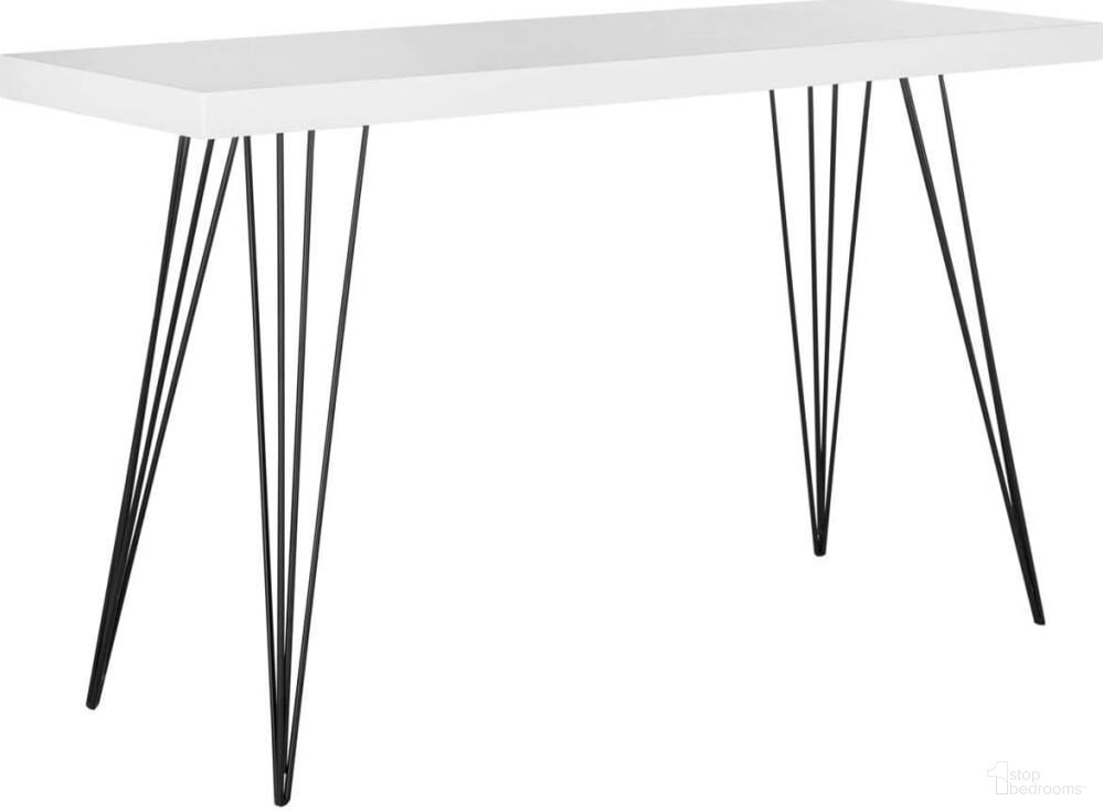 The appearance of Wolcott Black and White Lacquer Console designed by Safavieh in the modern / contemporary interior design. This white and black piece of furniture  was selected by 1StopBedrooms from Wolcott Collection to add a touch of cosiness and style into your home. Sku: FOX4208A. Material: Iron.