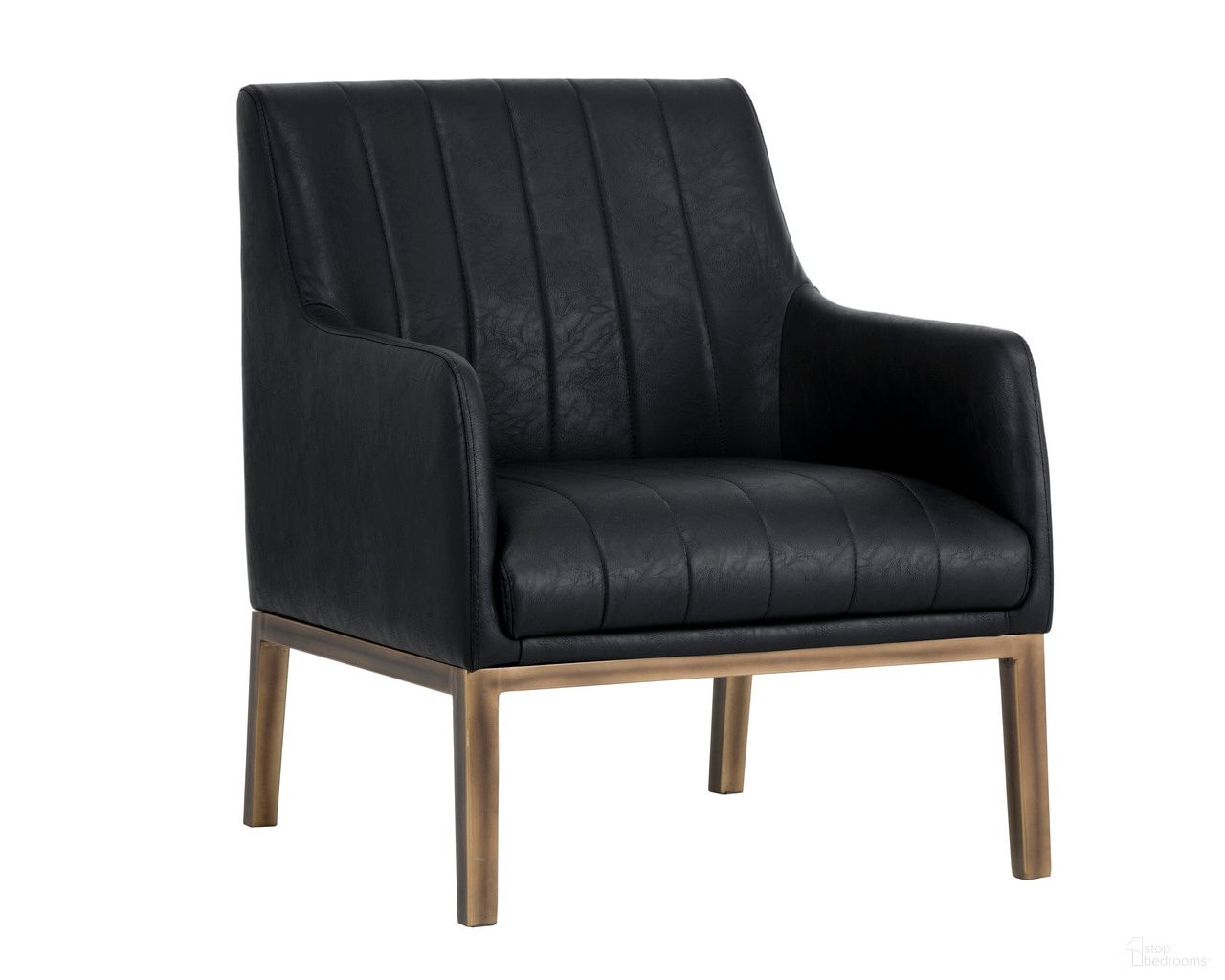 Wolfe Lounge Chair In Bravo Black