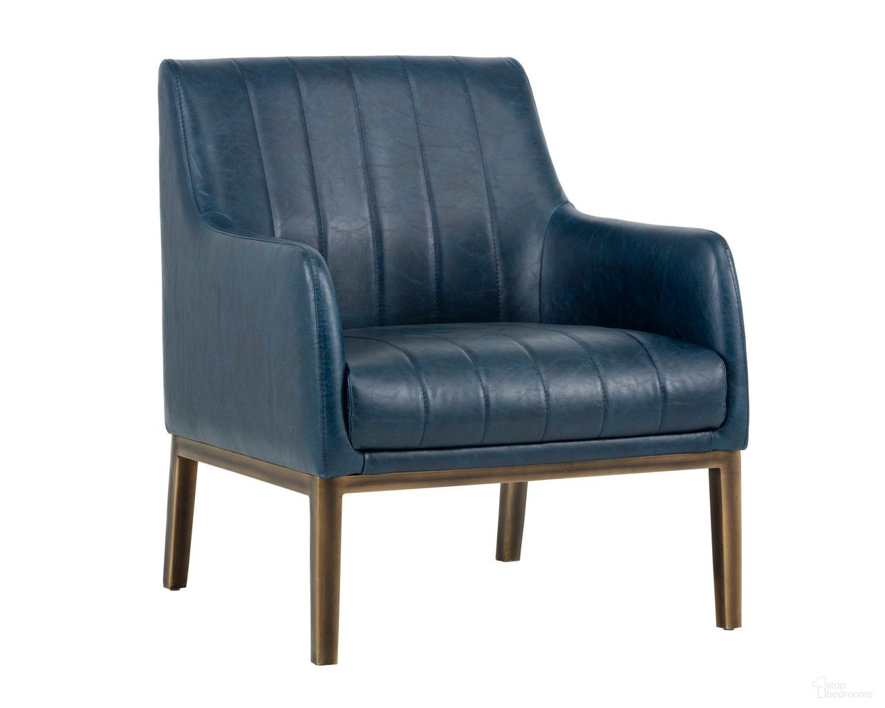 Wolfe Lounge Chair In Vintage Blue