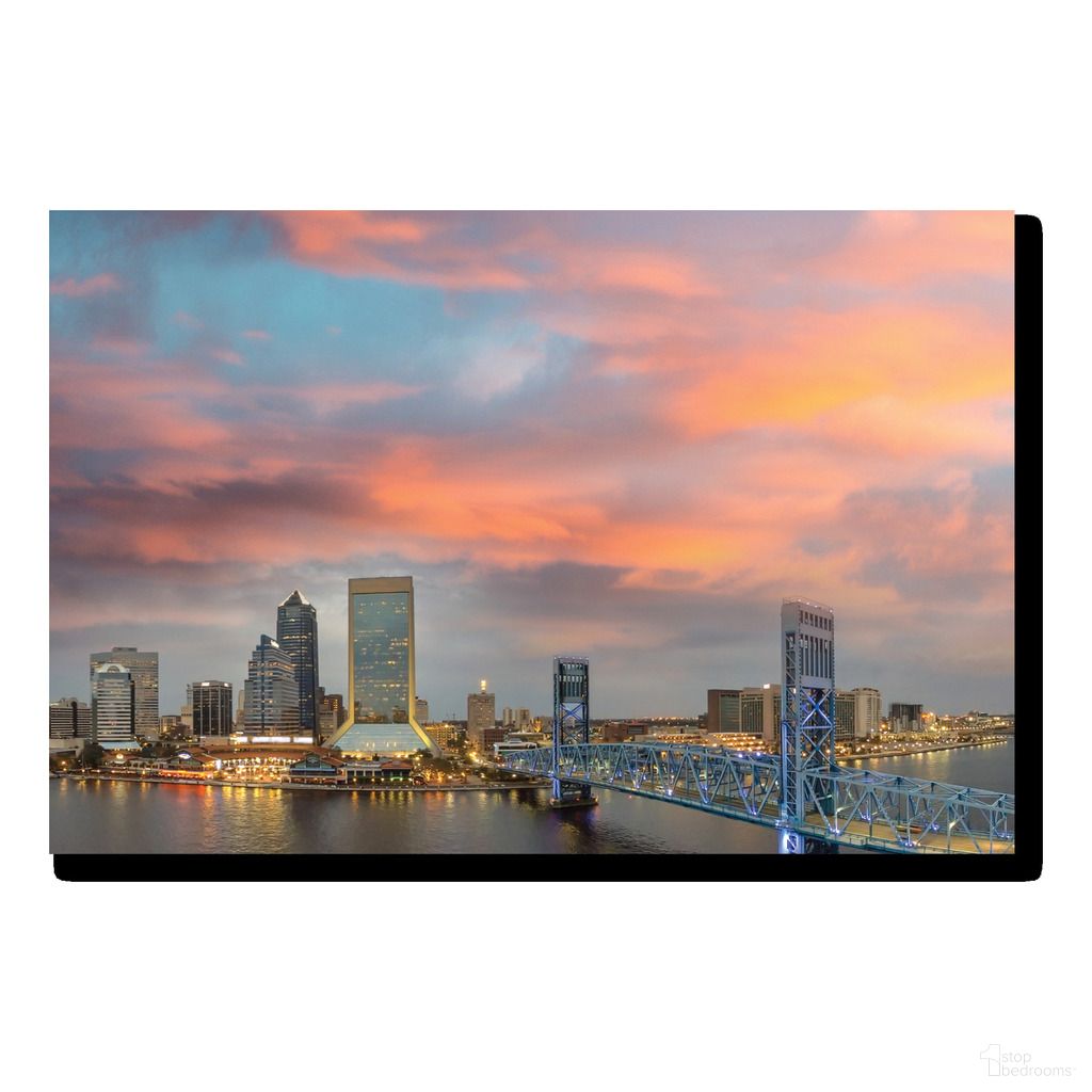 Wonder Jacksonville Skyline Frameless Tempered Glass Wall Art In Multi