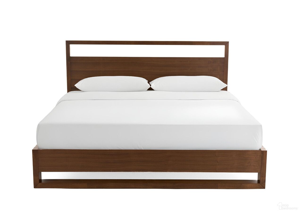 Wood and California King Bed Frame In Brown