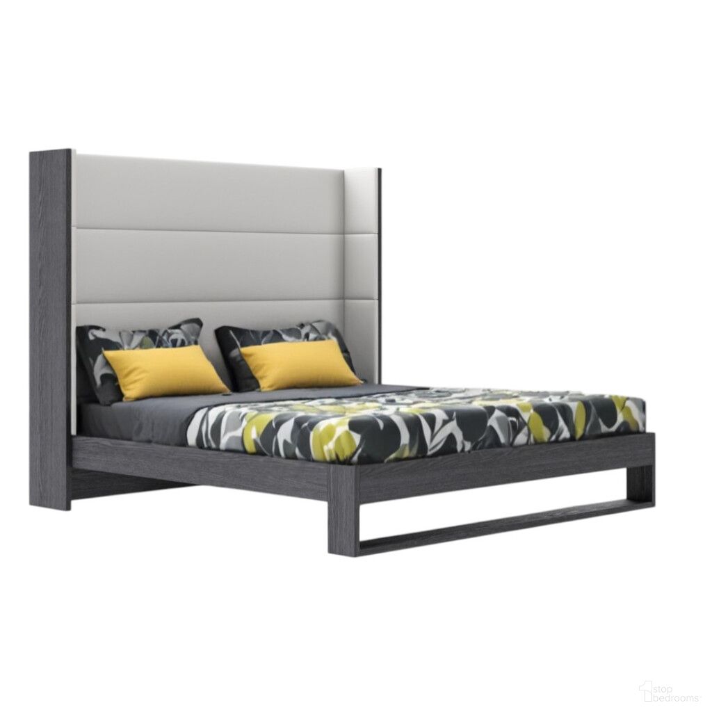 The appearance of Wood and Faux Leather King Bed Frame In Gray and White designed by Homeroots in the modern / contemporary interior design. This gray and white piece of furniture was selected by 1StopBedrooms from to add a touch of cosiness and style into your home. Sku: 486272. Material: Faux Leather. Bed Size: King.