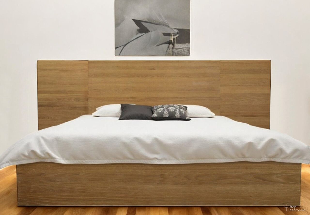 The appearance of Wood California King Bed Frame In Natural designed by Homeroots in the modern / contemporary interior design. This natural piece of furniture was selected by 1StopBedrooms from to add a touch of cosiness and style into your home. Sku: 558195. Bed Size: California King. Material: Solid Wood.