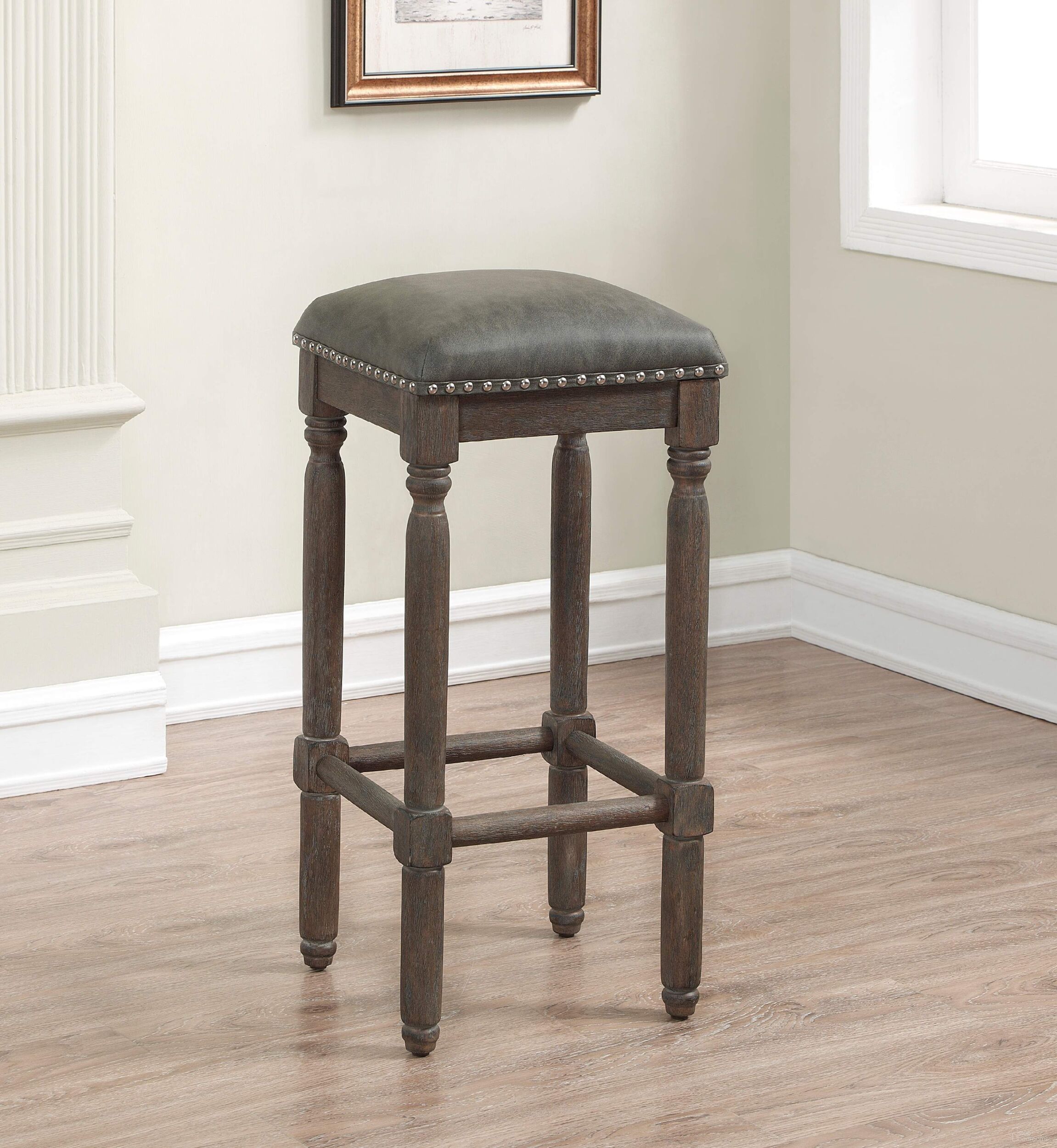 The appearance of Wood Frame 26" Backless Stool designed by American Woodcrafters in the traditional interior design. This brown piece of furniture was selected by 1StopBedrooms from Wood Collection to add a touch of cosiness and style into your home. Sku: B2-261-26L. Material: Wood.