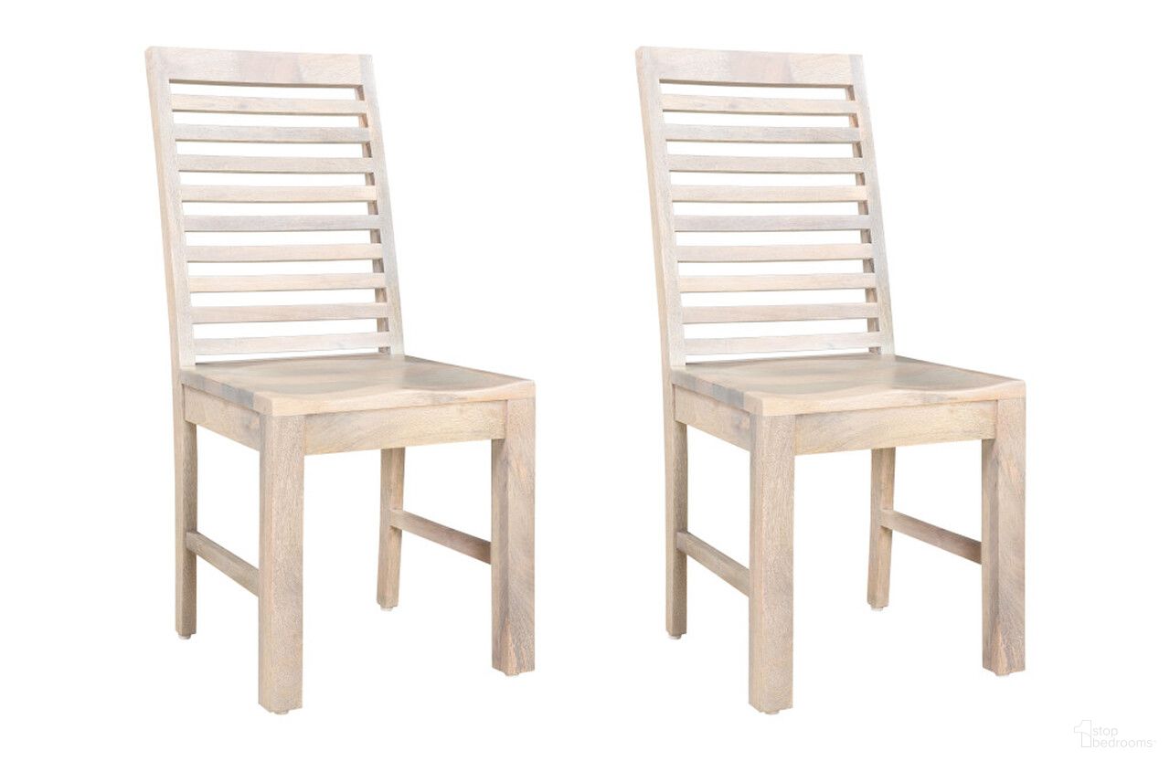 The appearance of Wood Ladder Back Dining Side Chairs Set of 2 In White designed by Homeroots in the traditional interior design. This white piece of furniture was selected by 1StopBedrooms from to add a touch of cosiness and style into your home. Sku: 522059. Material: Wood. Chair Type: Side Chair.