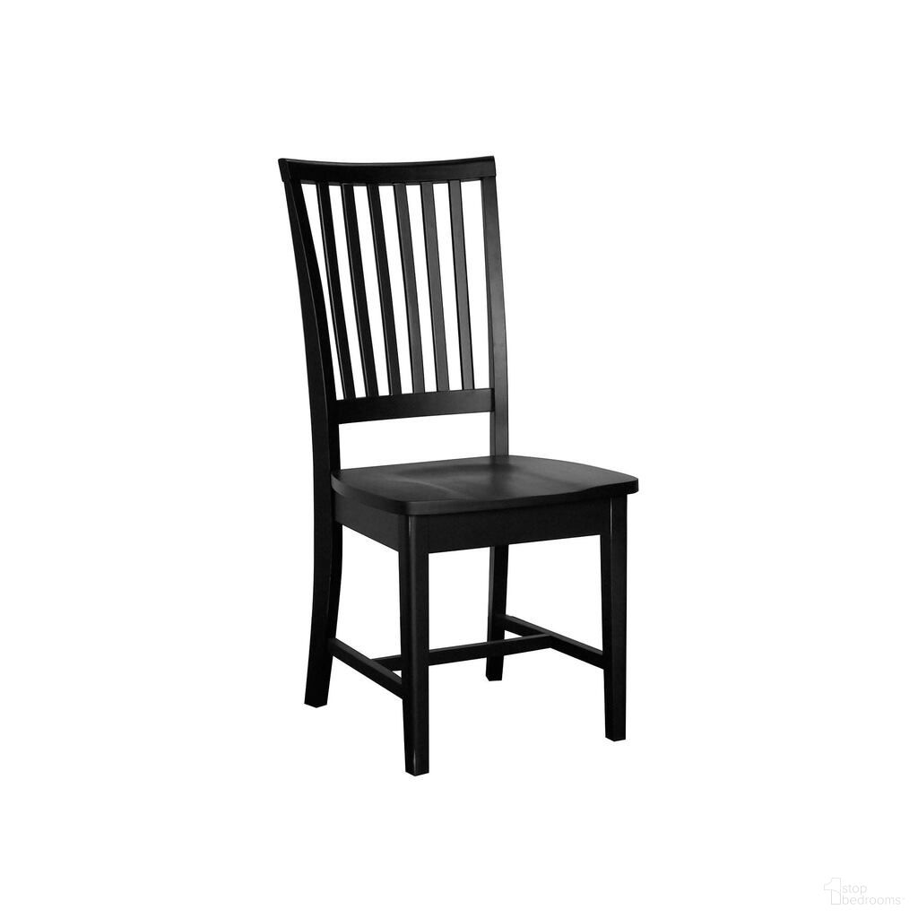The appearance of Wood Slat Back Dining Side Chair In Black designed by Homeroots in the transitional interior design. This black piece of furniture was selected by 1StopBedrooms from to add a touch of cosiness and style into your home. Sku: 517735. Material: Wood. Chair Type: Side Chair.