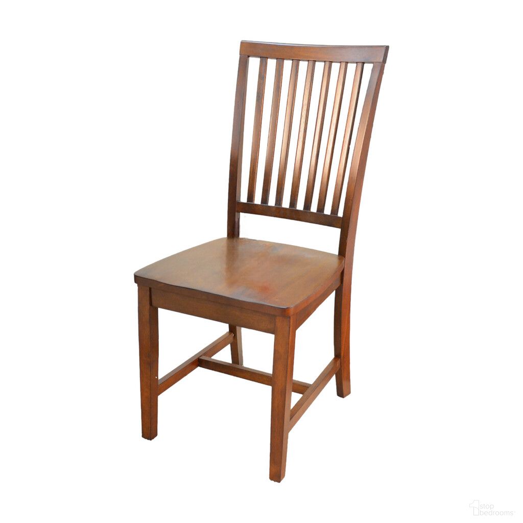 The appearance of Wood Slat Back Dining Side Chair In Chestnut designed by Homeroots in the traditional interior design. This chestnut piece of furniture was selected by 1StopBedrooms from to add a touch of cosiness and style into your home. Sku: 517736. Material: Solid Wood. Chair Type: Side Chair.