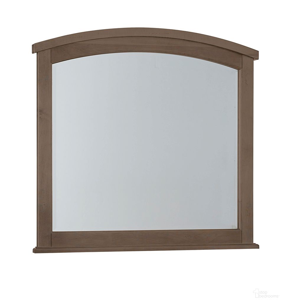 The appearance of Woodbridge Arched Mirror In Dark Cashmere designed by Vaughan Bassett in the transitional interior design. This dark cashmere piece of furniture was selected by 1StopBedrooms from Woodbridge Collection to add a touch of cosiness and style into your home. Sku: 820-447. Material: Maple.