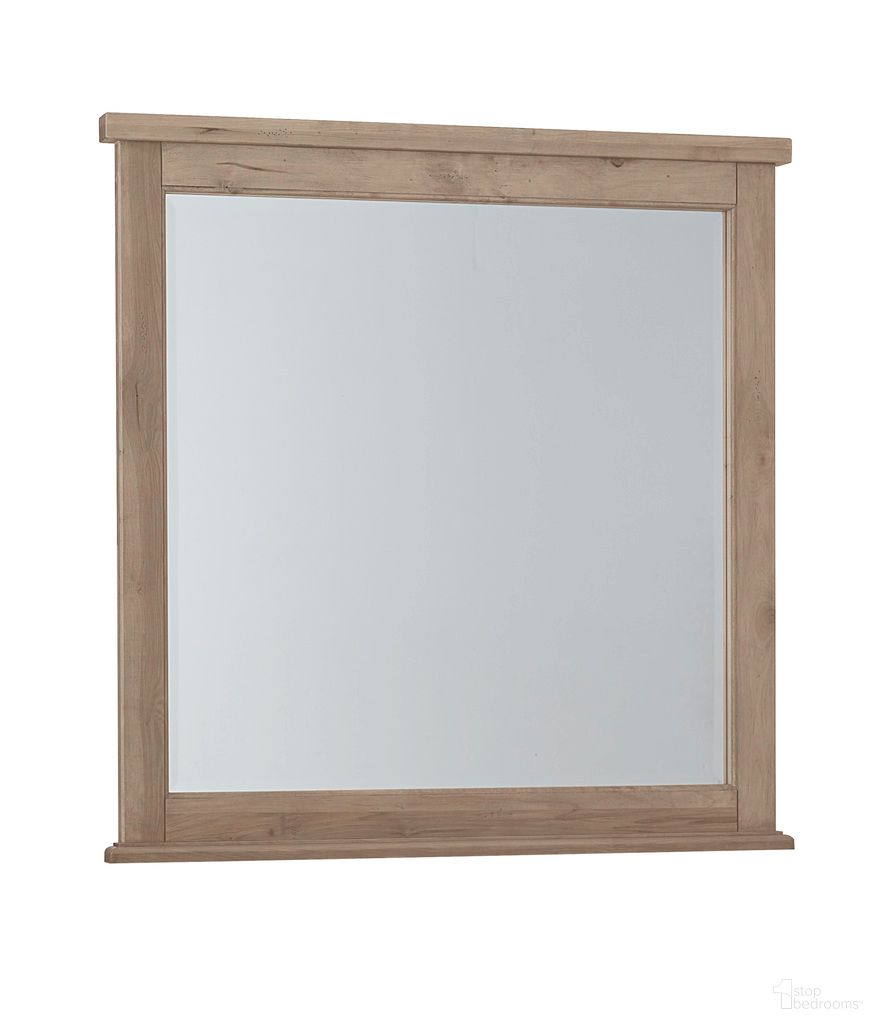 The appearance of Woodbridge Landscape Mirror In Shadow Grey designed by Vaughan Bassett in the transitional interior design. This shadow grey piece of furniture was selected by 1StopBedrooms from Woodbridge Collection to add a touch of cosiness and style into your home. Sku: 821-445. Material: Maple.
