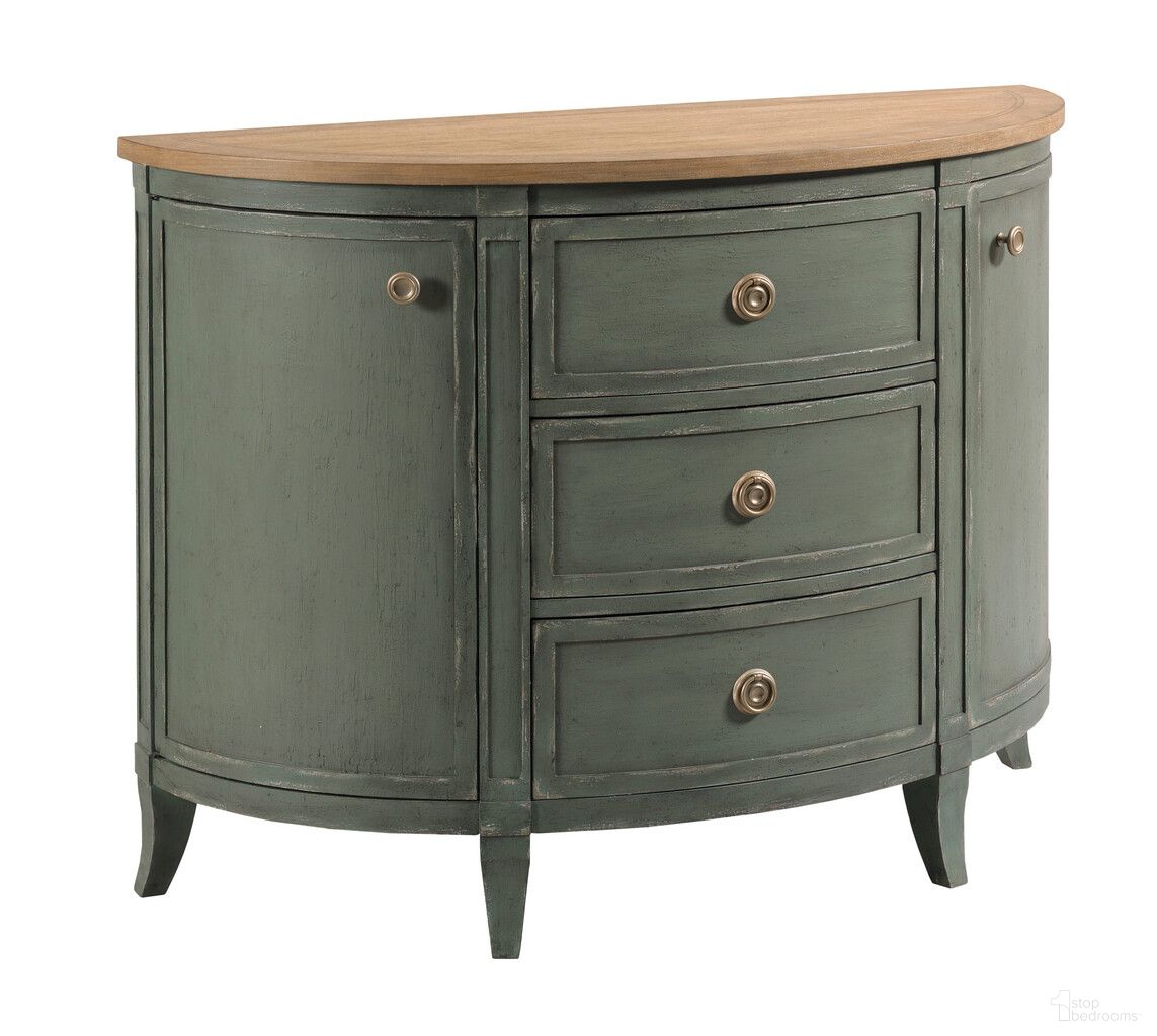 Woodfield Demilune Chest In Green