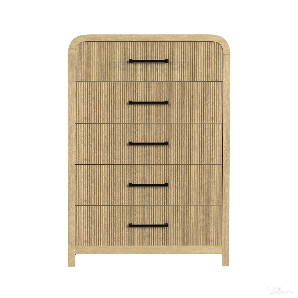 The appearance of Woodridge 5-Drawer Chest In Natural designed by Picket House in the modern / contemporary interior design. This natural piece of furniture  was selected by 1StopBedrooms from Woodridge Collection to add a touch of cosiness and style into your home. Sku: B-14440-6-CH. Material: Paper.