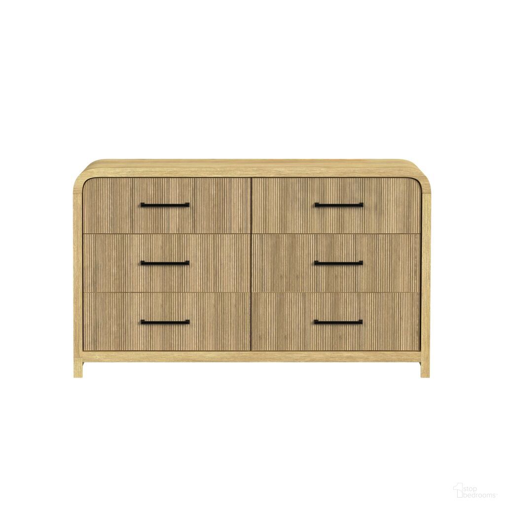 The appearance of Woodridge 6-Drawer Dresser In Natural designed by Picket House in the modern / contemporary interior design. This natural piece of furniture was selected by 1StopBedrooms from Woodridge Collection to add a touch of cosiness and style into your home. Sku: B-14440-6-DR. Material: Paper.