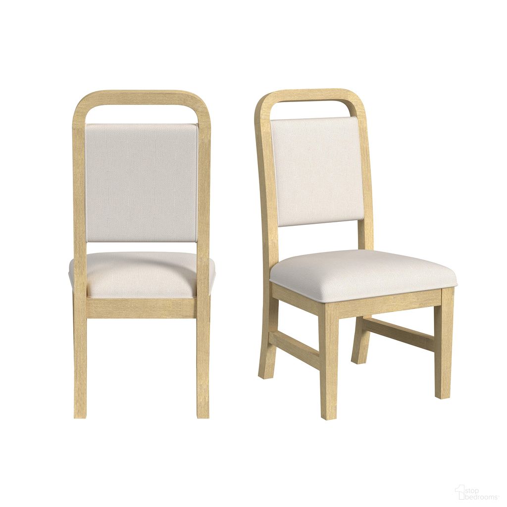 The appearance of Woodridge Dining Side Chair Set of 2 In White and Natural designed by Picket House in the modern / contemporary interior design. This white/natural piece of furniture was selected by 1StopBedrooms from Woodridge Collection to add a touch of cosiness and style into your home. Sku: D-14440-6-SC2. Material: Wood. Chair Type: Side Chair.