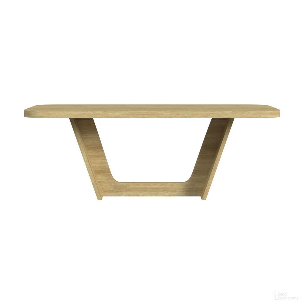 The appearance of Woodridge Rectangular Dining Table In Natural designed by Picket House in the modern / contemporary interior design. This natural piece of furniture  was selected by 1StopBedrooms from Woodridge Collection to add a touch of cosiness and style into your home. Sku: D-14440-6-DT. Table Base Style: Trestle. Table Top Shape: Rectangular. Material: Paper. Size: 46" x 90".