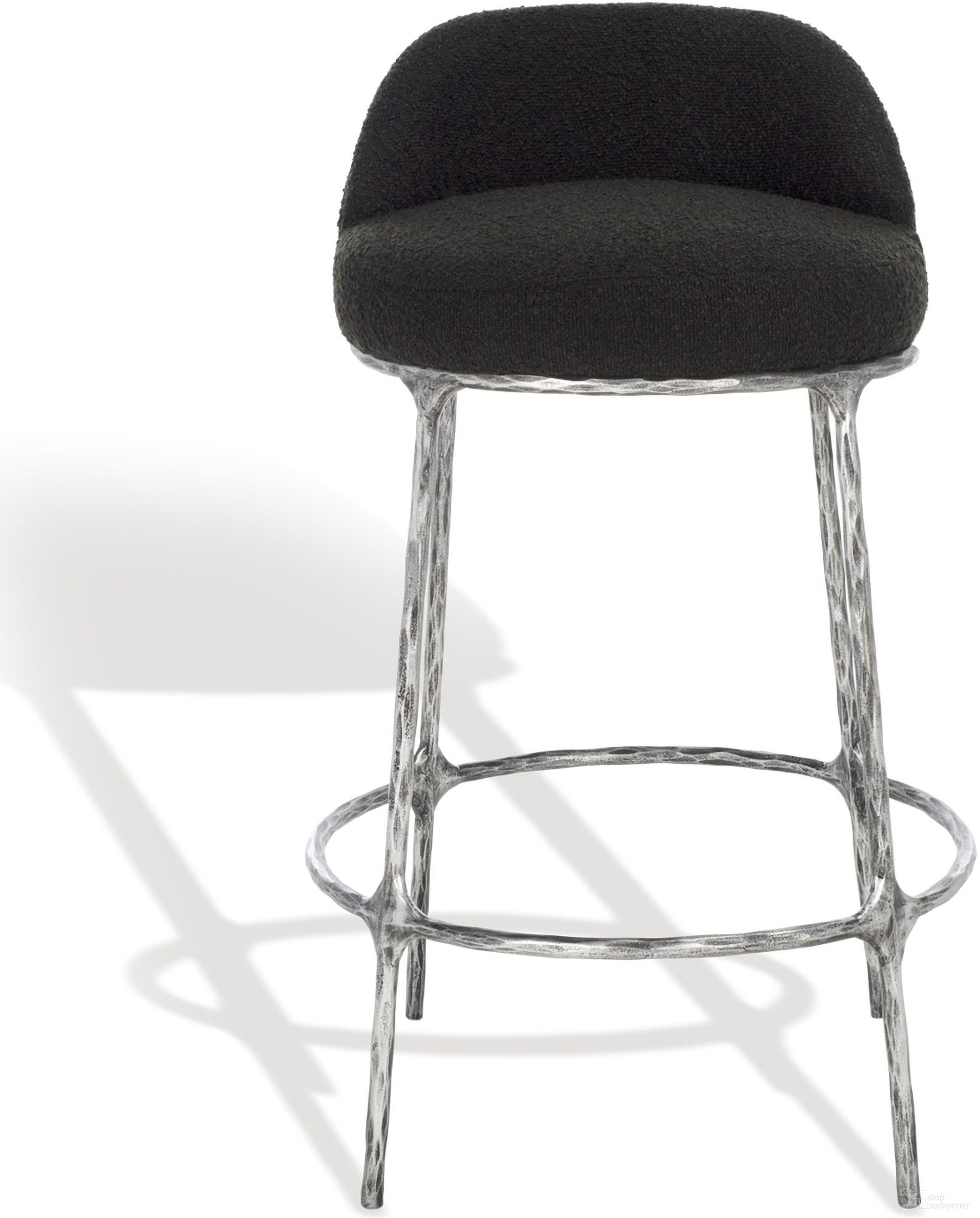 The appearance of Woodsen Boucle Counter Stool In Black designed by Safavieh Couture in the modern / contemporary interior design. This black piece of furniture was selected by 1StopBedrooms from Woodsen Collection to add a touch of cosiness and style into your home. Sku: SFV9524B. Material: Iron.