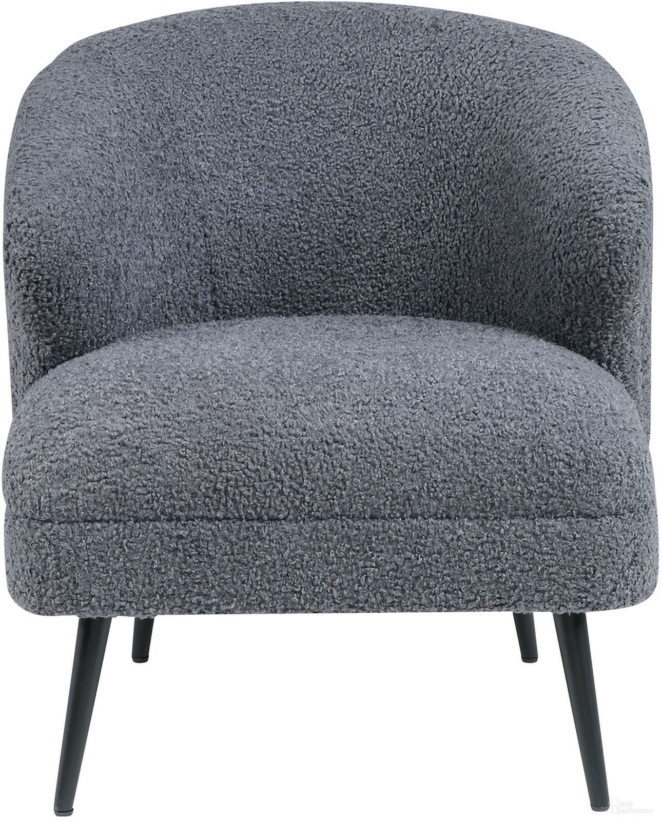 The appearance of Woodway Accent Chair In Gray designed by Homelegance in the transitional interior design. This gray piece of furniture was selected by 1StopBedrooms from Woodway Collection to add a touch of cosiness and style into your home. Sku: 1250F3S. Material: Boucle.