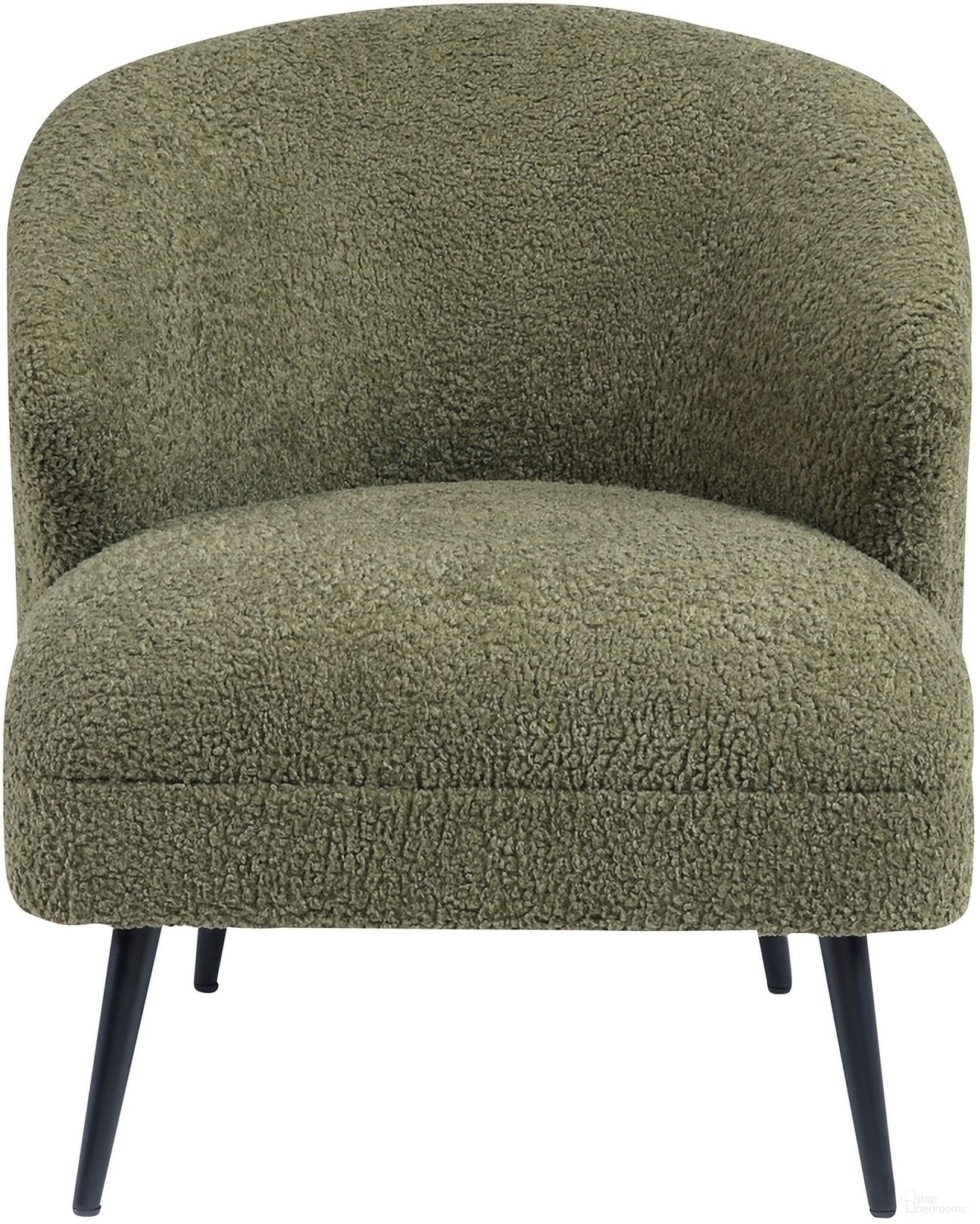 The appearance of Woodway Accent Chair In Green designed by Homelegance in the transitional interior design. This green piece of furniture was selected by 1StopBedrooms from Woodway Collection to add a touch of cosiness and style into your home. Sku: 1250F4S. Material: Boucle.