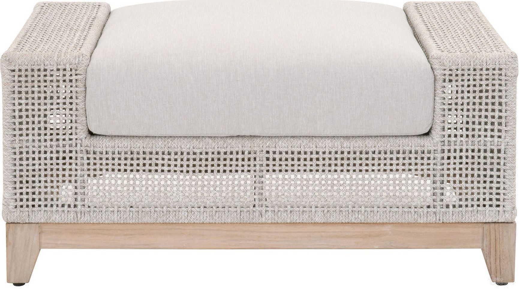 The appearance of Woven Tropez Outdoor Ottoman In Pumice and Gray Teak designed by Essentials For Living in the transitional interior design. This pumice/gray teak piece of furniture was selected by 1StopBedrooms from Woven Collection to add a touch of cosiness and style into your home. Sku: 6843-0.WTA/PUM/GT. Material: Teak Wood.