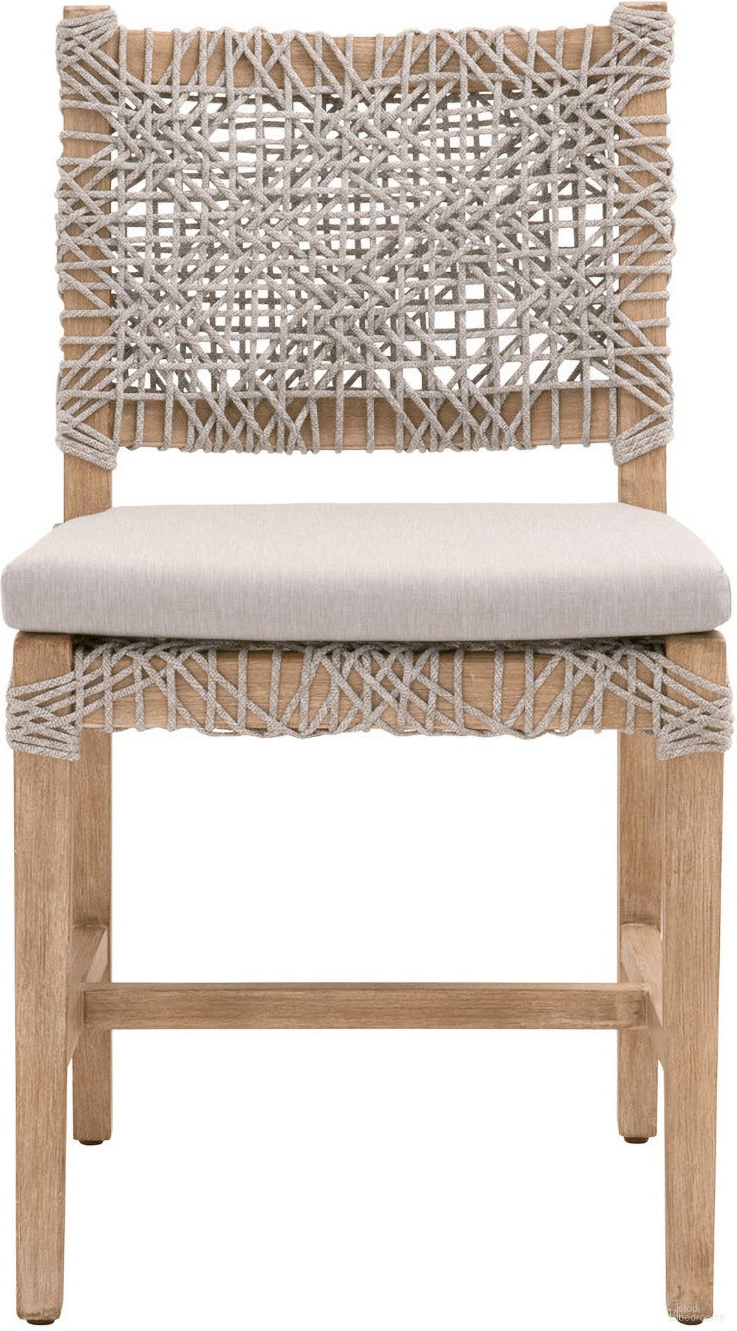 The appearance of Woven Costa Dining Chair Set of 2 In Pumice and Natural Gray designed by Essentials For Living in the transitional interior design. This pumice/natural gray piece of furniture  was selected by 1StopBedrooms from Woven Collection to add a touch of cosiness and style into your home. Sku: 6849.WTA/PUM/NG. Material: Mahogany. Chair Type: Side Chair.