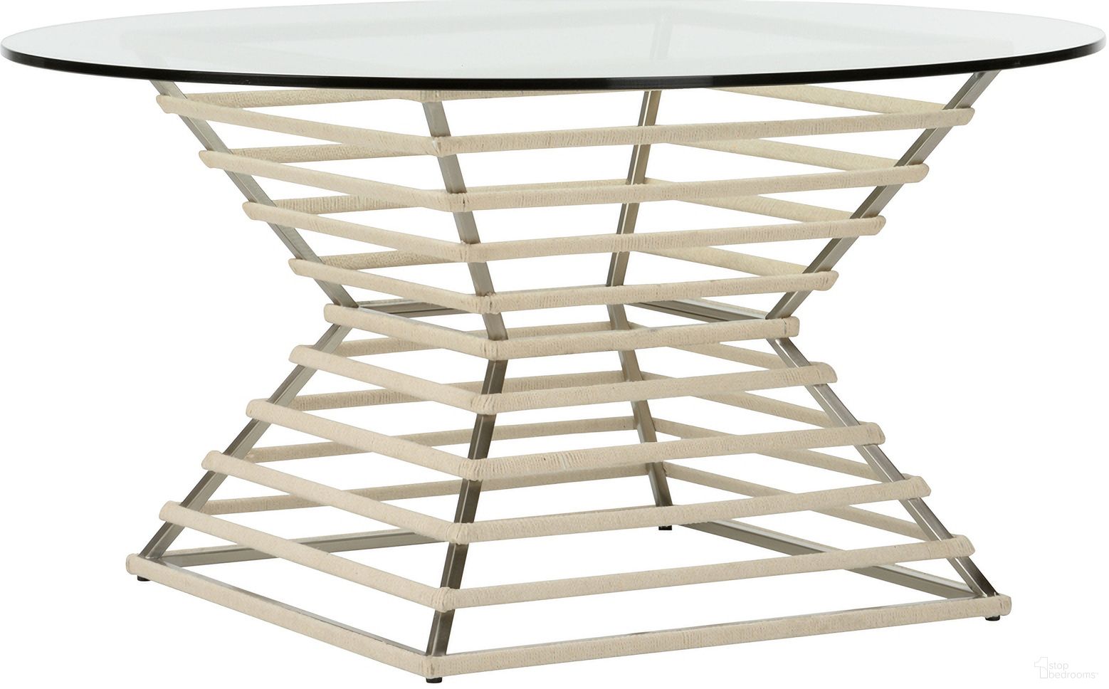The appearance of Wrapped Cocktail Table In Silver and Brown designed by Chelsea House in the modern / contemporary interior design. This silver and brown piece of furniture was selected by 1StopBedrooms from Elizabeth Wicker Collection to add a touch of cosiness and style into your home. Sku: 385582. Material: Metal.