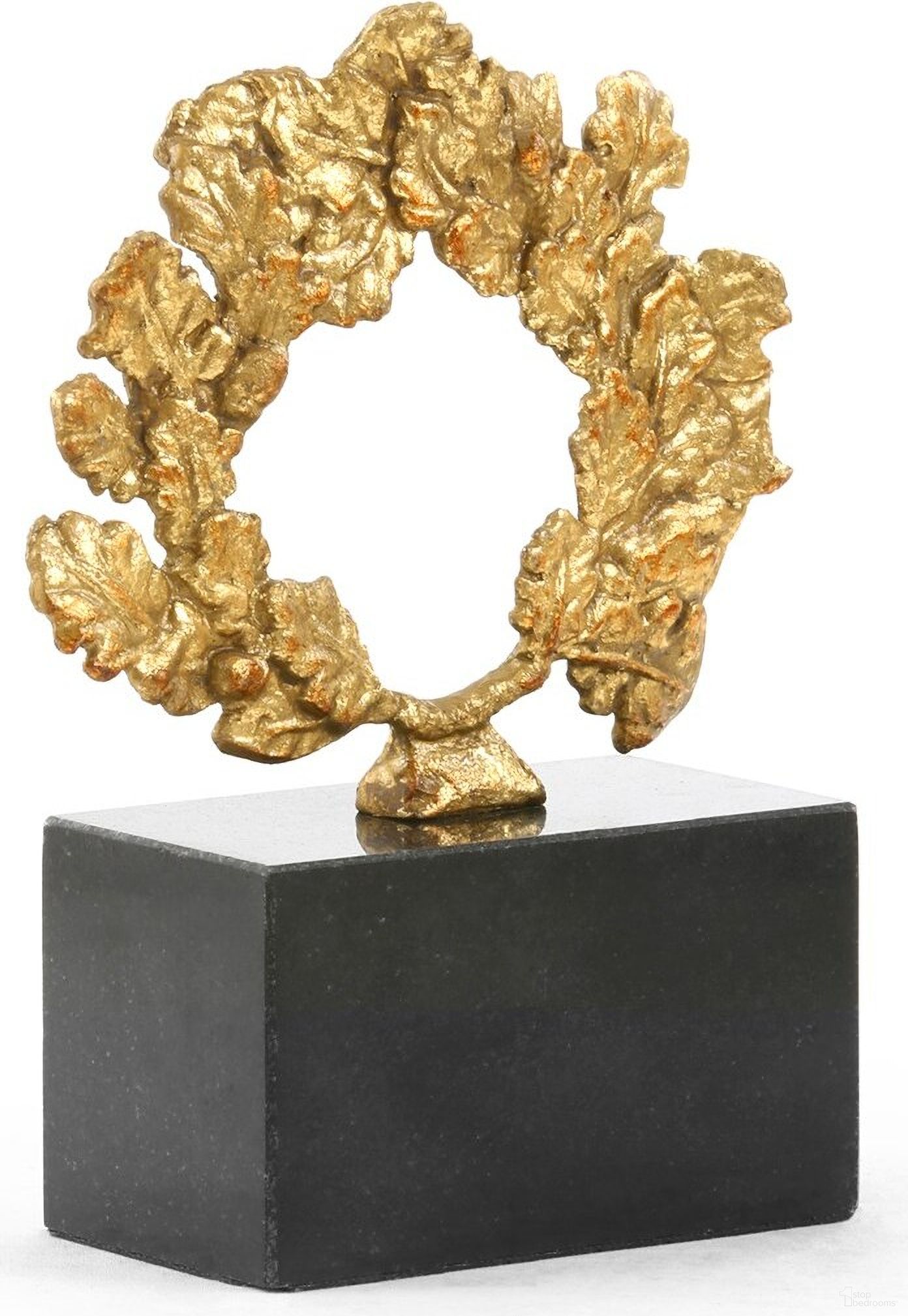 Wreath Statue In Gold Leaf