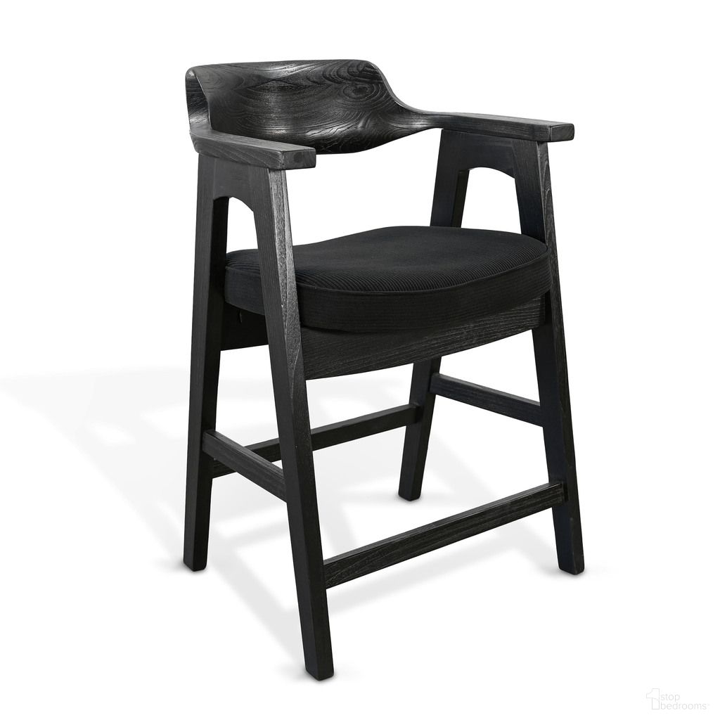 The appearance of Wren Counter Stool Set of 2 In Umbra designed by Sunny Designs in the modern / contemporary interior design. This umbra piece of furniture  was selected by 1StopBedrooms from Wren Collection to add a touch of cosiness and style into your home. Sku: 1527UM-24. Material: Oak.