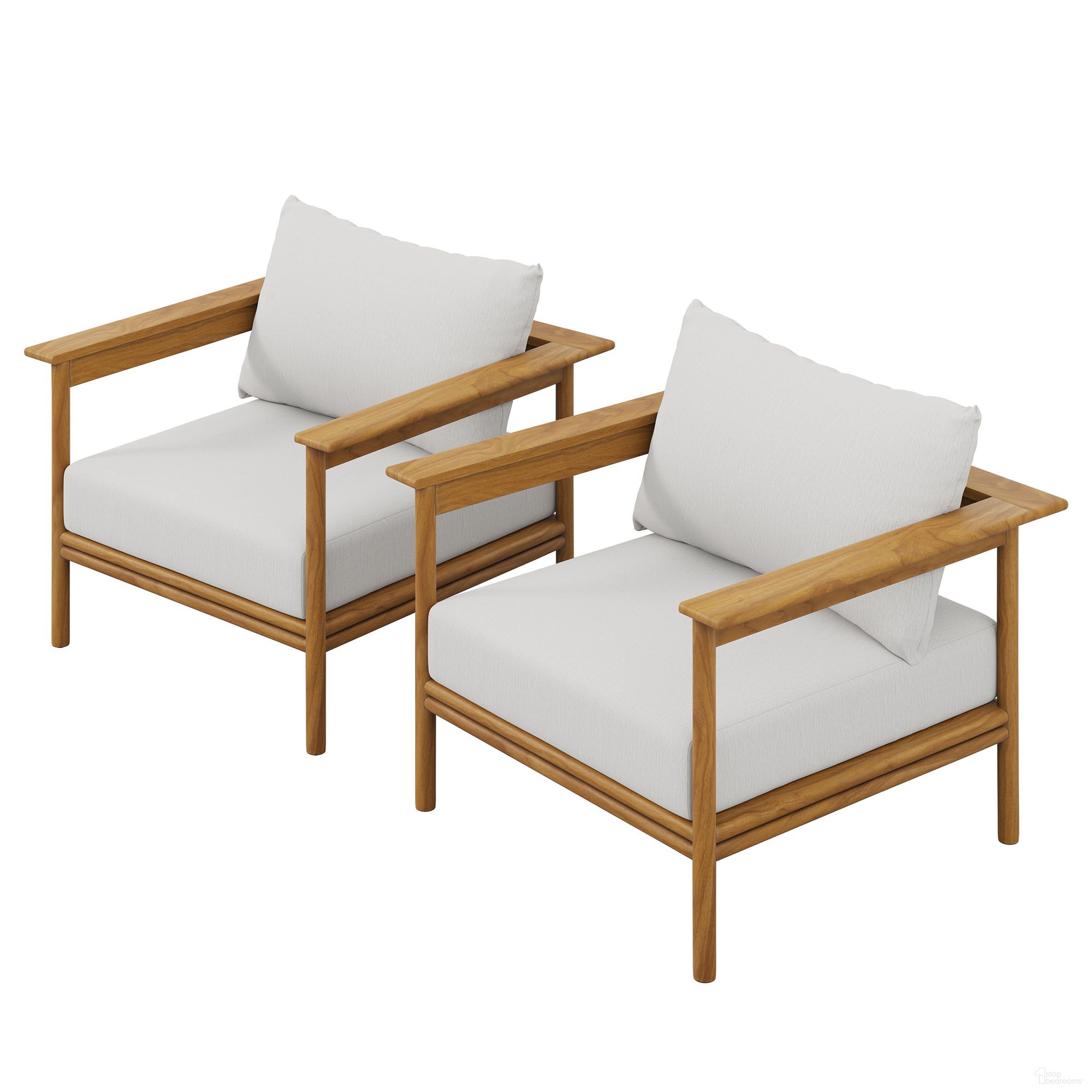 The appearance of Wren Outdoor Patio Teak Wood Armchair Set of 2 In Natural and Sail designed by Modway in the modern / contemporary interior design. This natural/sail piece of furniture was selected by 1StopBedrooms from Wren Collection to add a touch of cosiness and style into your home. Sku: EEI-7007-NAT-SAI;EEI-7007-NAT-SAI. Material: Teak Wood.