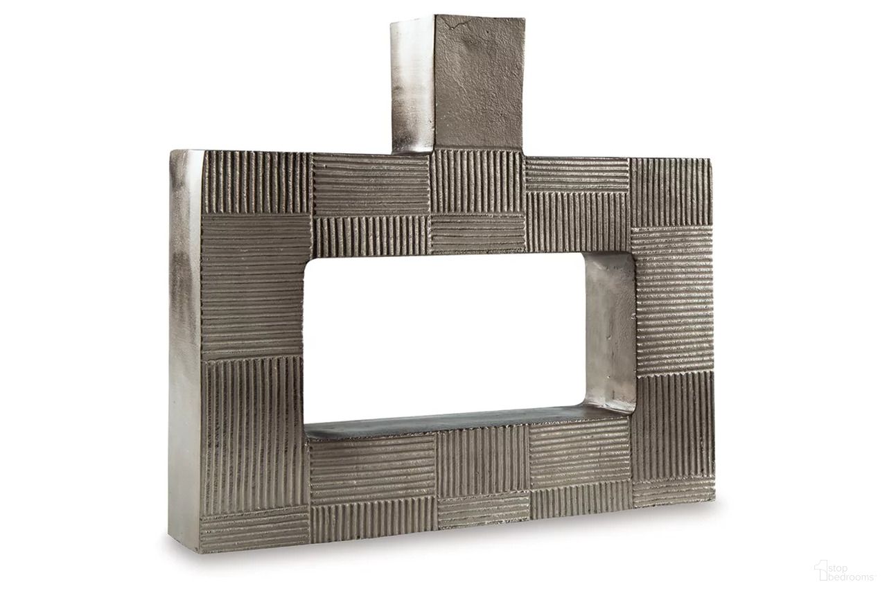 The appearance of Wrengrove 16 Inch Vase In Antique Nickel designed by Signature Design by Ashley in the modern / contemporary interior design. This antique nickel piece of furniture  was selected by 1StopBedrooms from Wrengrove Collection to add a touch of cosiness and style into your home. Sku: A2000753. Material: Metal.