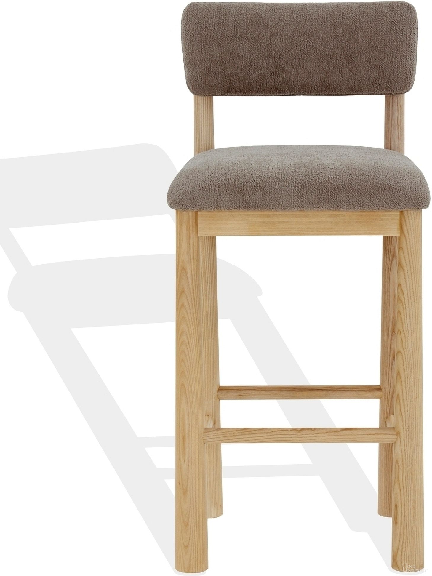 The appearance of Wrenley Boucle Barstool In Light Brown and Natural designed by Safavieh Couture in the modern / contemporary interior design. This light brown and natural piece of furniture  was selected by 1StopBedrooms from Wrenley Collection to add a touch of cosiness and style into your home. Sku: SFV4866B. Material: Wood.
