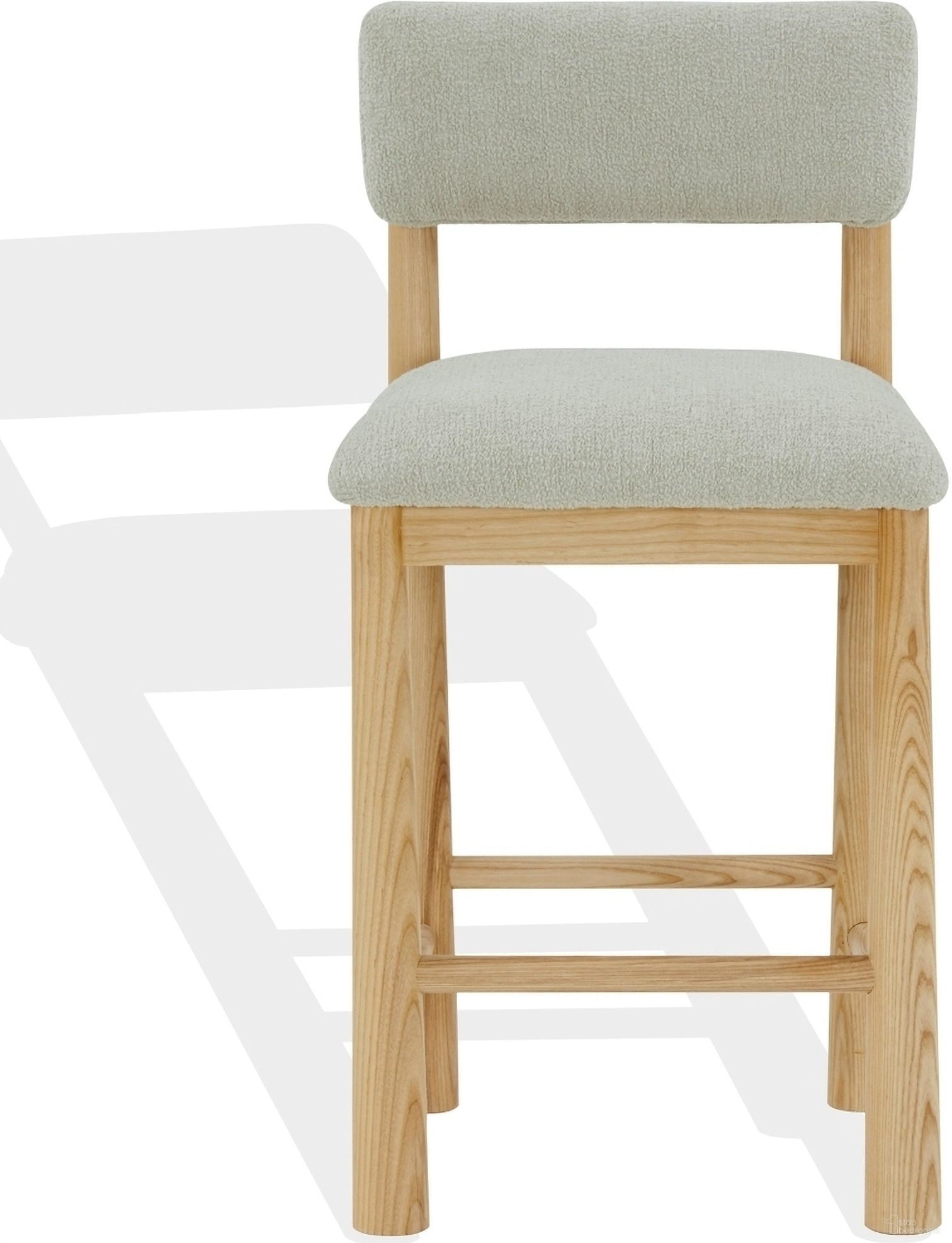 The appearance of Wrenley Boucle Counter Stool In Taupe and Natural designed by Safavieh Couture in the modern / contemporary interior design. This taupe piece of furniture was selected by 1StopBedrooms from Wrenley Collection to add a touch of cosiness and style into your home. Sku: SFV4865A. Material: Wood.