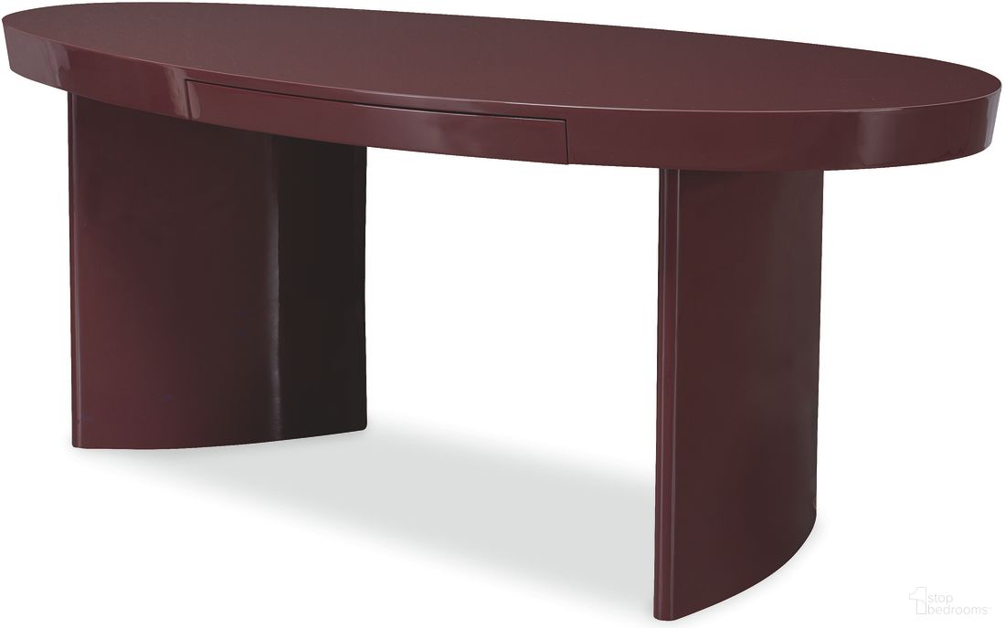 The appearance of Writing Desk In Oxblood designed by Century Furniture in the modern / contemporary interior design. This oxblood piece of furniture was selected by 1StopBedrooms from Cadence Collection to add a touch of cosiness and style into your home. Sku: CAD-761. Material: Composite.